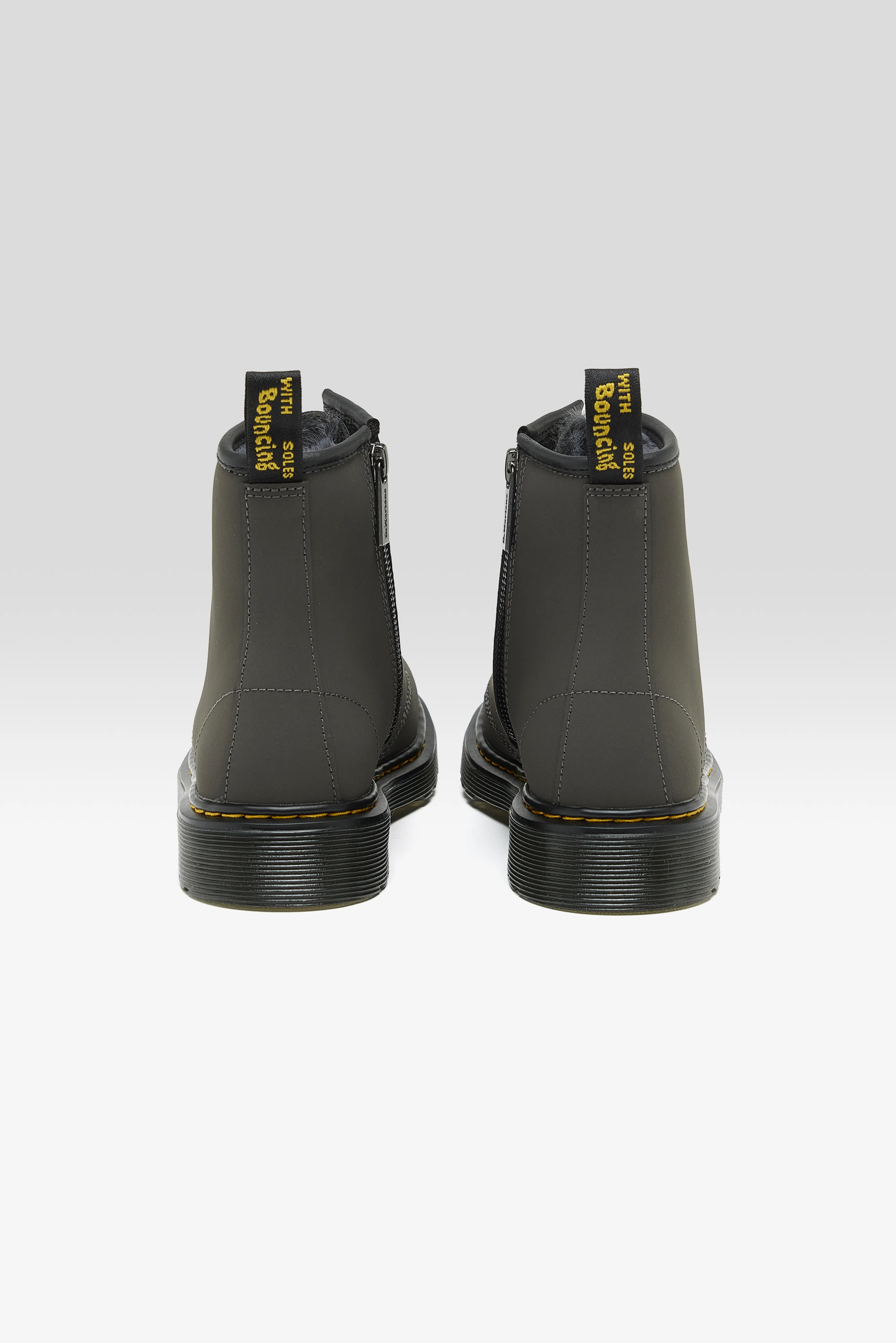 1460 Serena Faux Fur Boots for Kids (252 / B / GREY) - Image 6