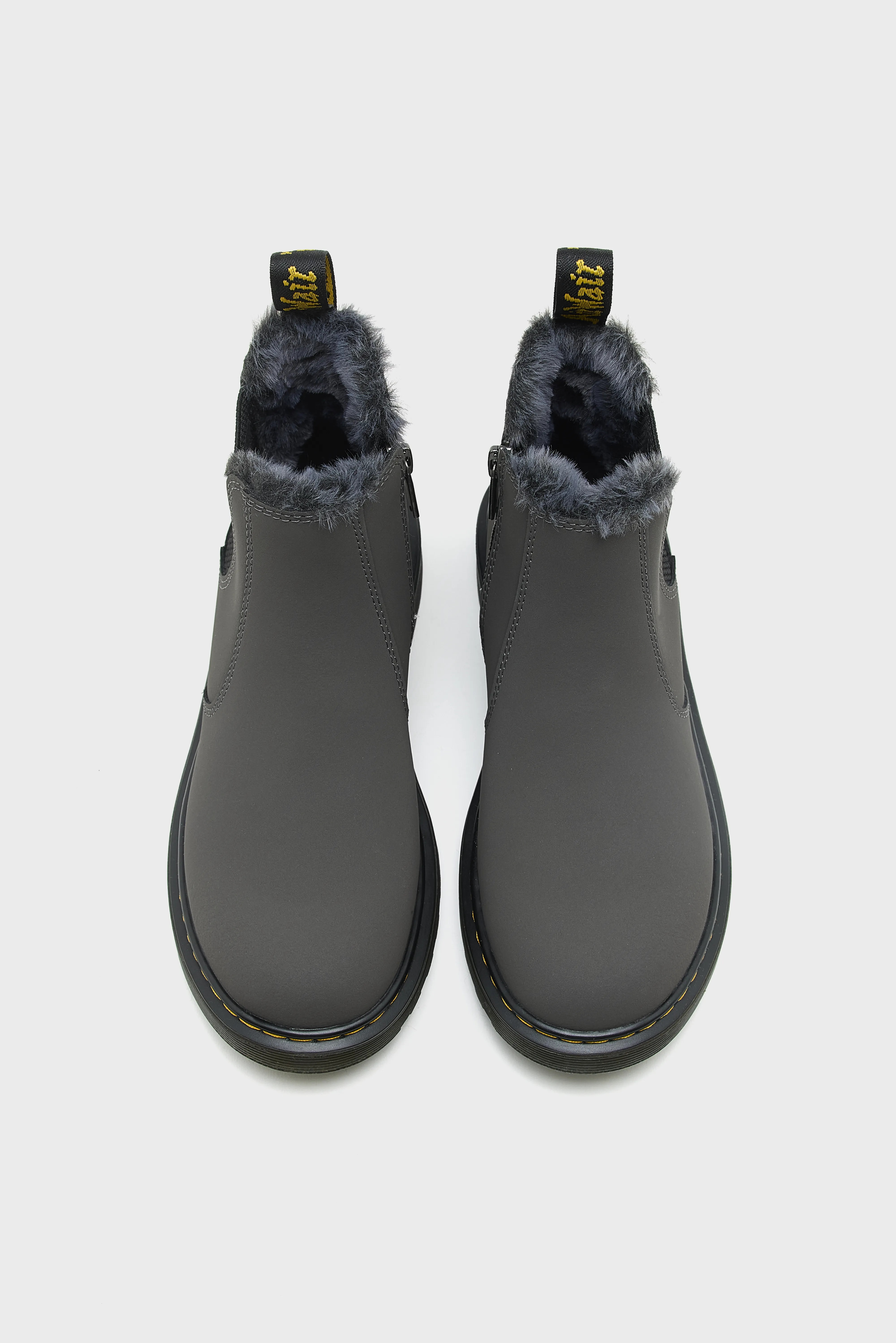 2976 Leonore Faux Fur Chelsea Boots for Juniors (252 / B / GREY) - Image 4