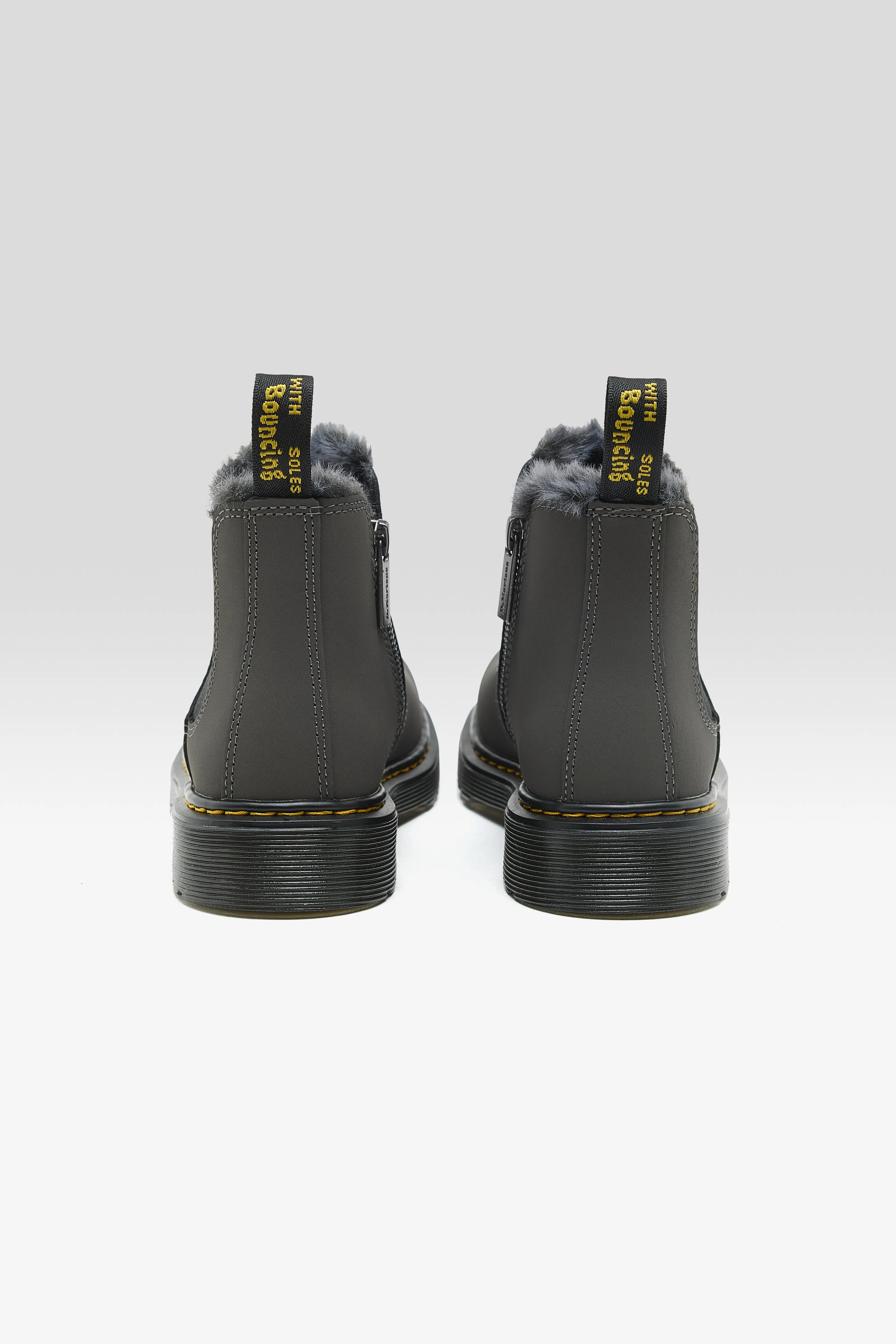 2976 Leonore Faux Fur Chelsea Boots for Juniors (252 / B / GREY) - Image 6