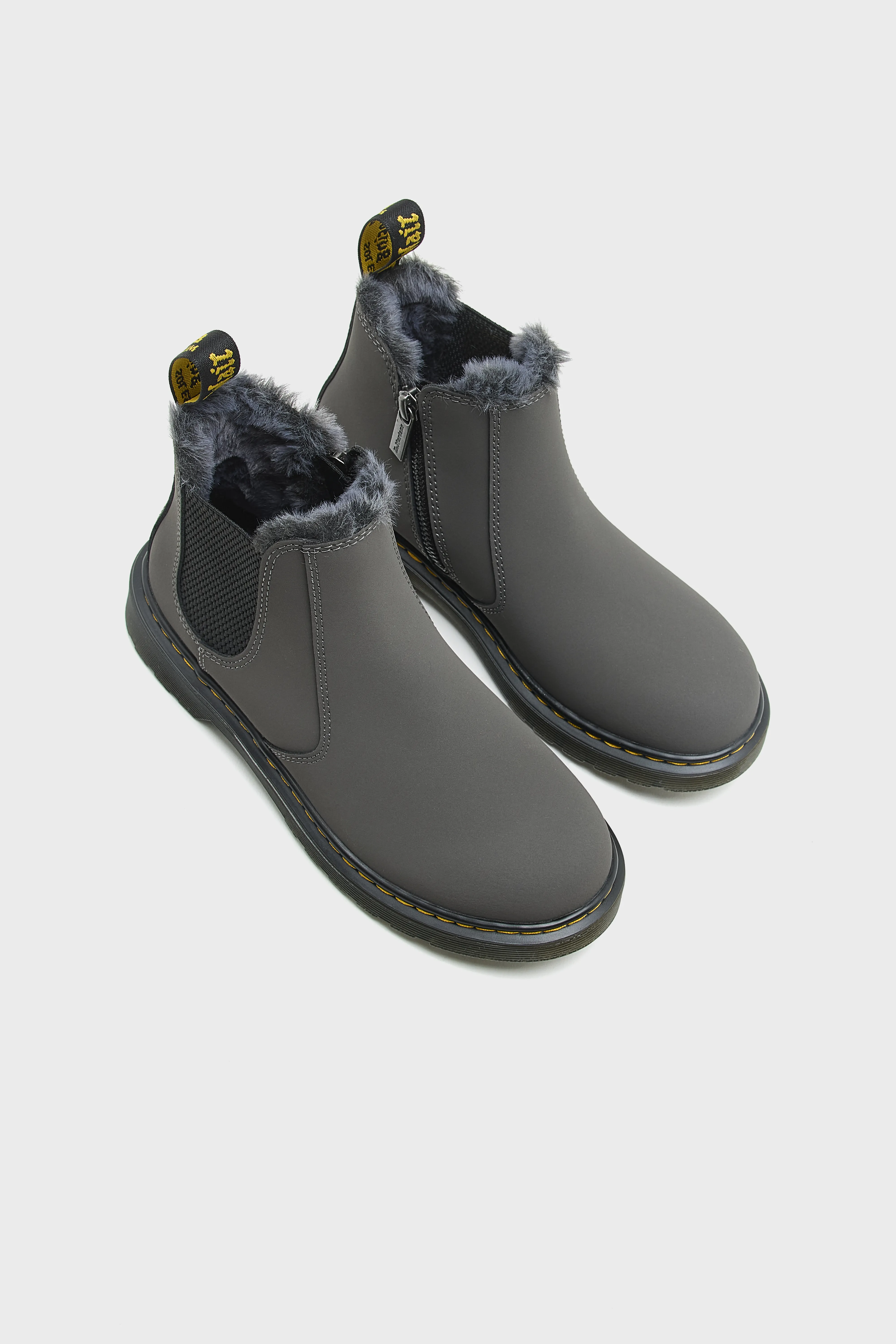2976 Leonore Faux Fur Chelsea Boots for Juniors (252 / B / GREY) - Image 7