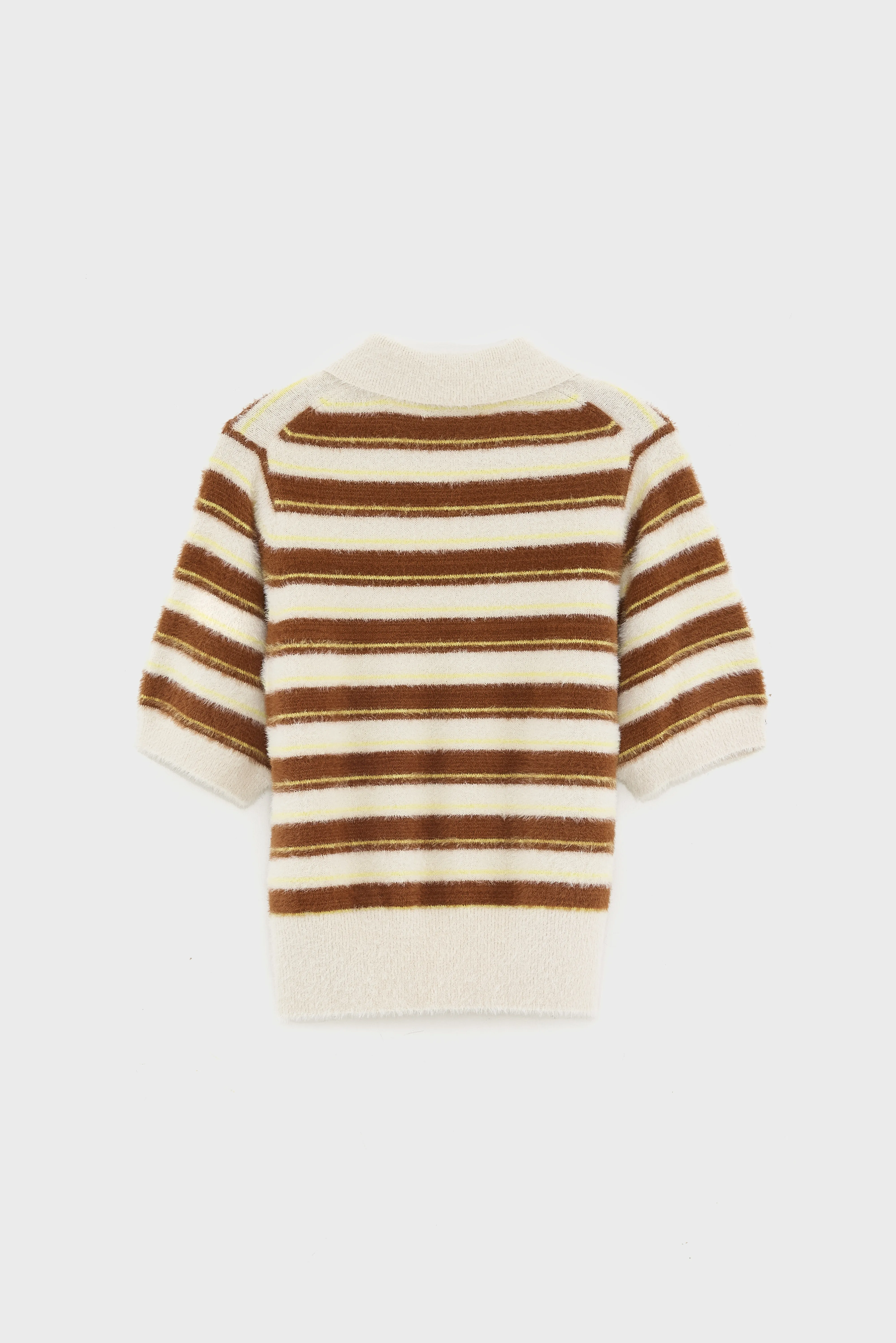Golle knitted polo (261 / G / STRIPE B) - Image 3