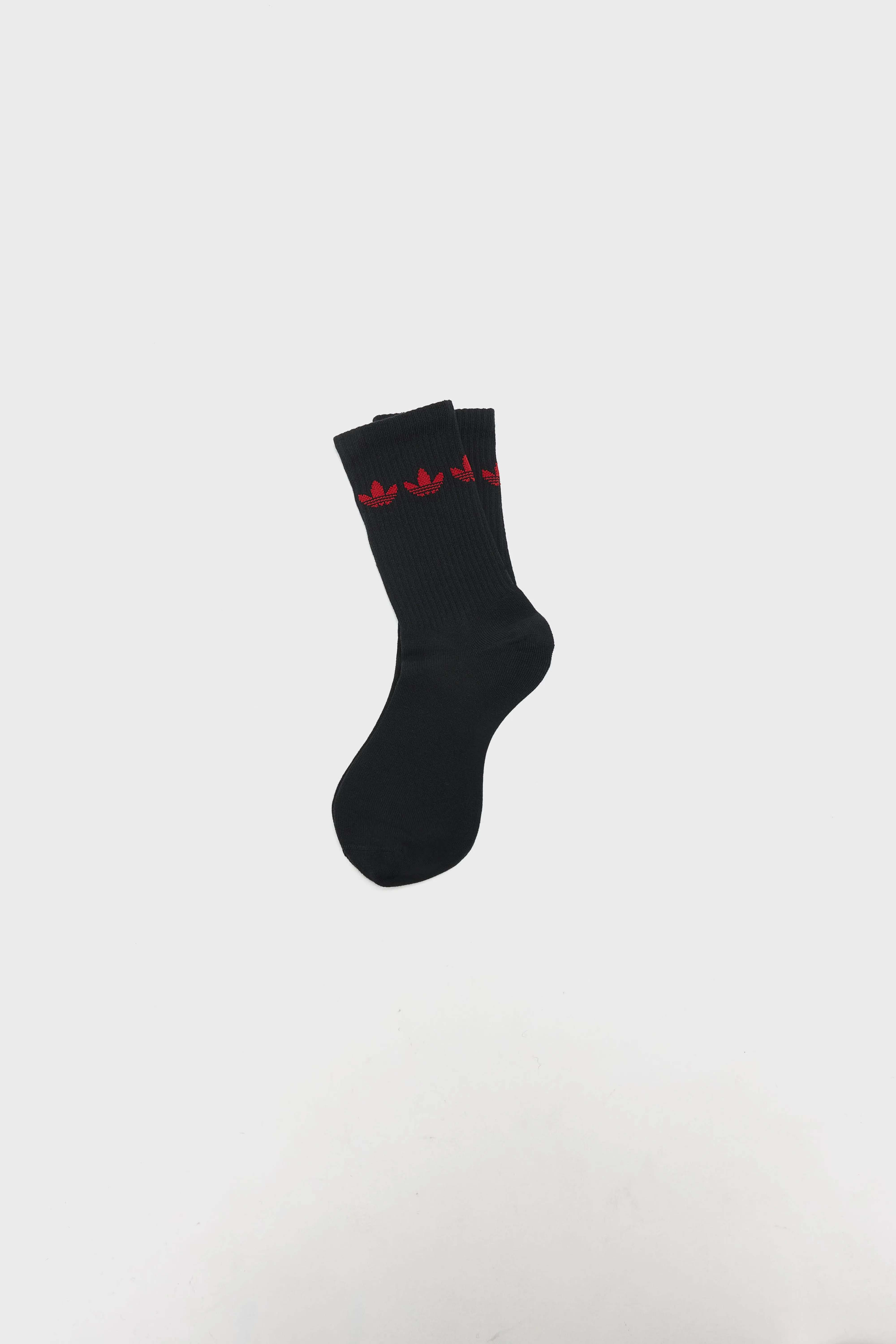 Trefoil Crew Socks for Men  (261 / M / BLACK/WHITE) - Image 7