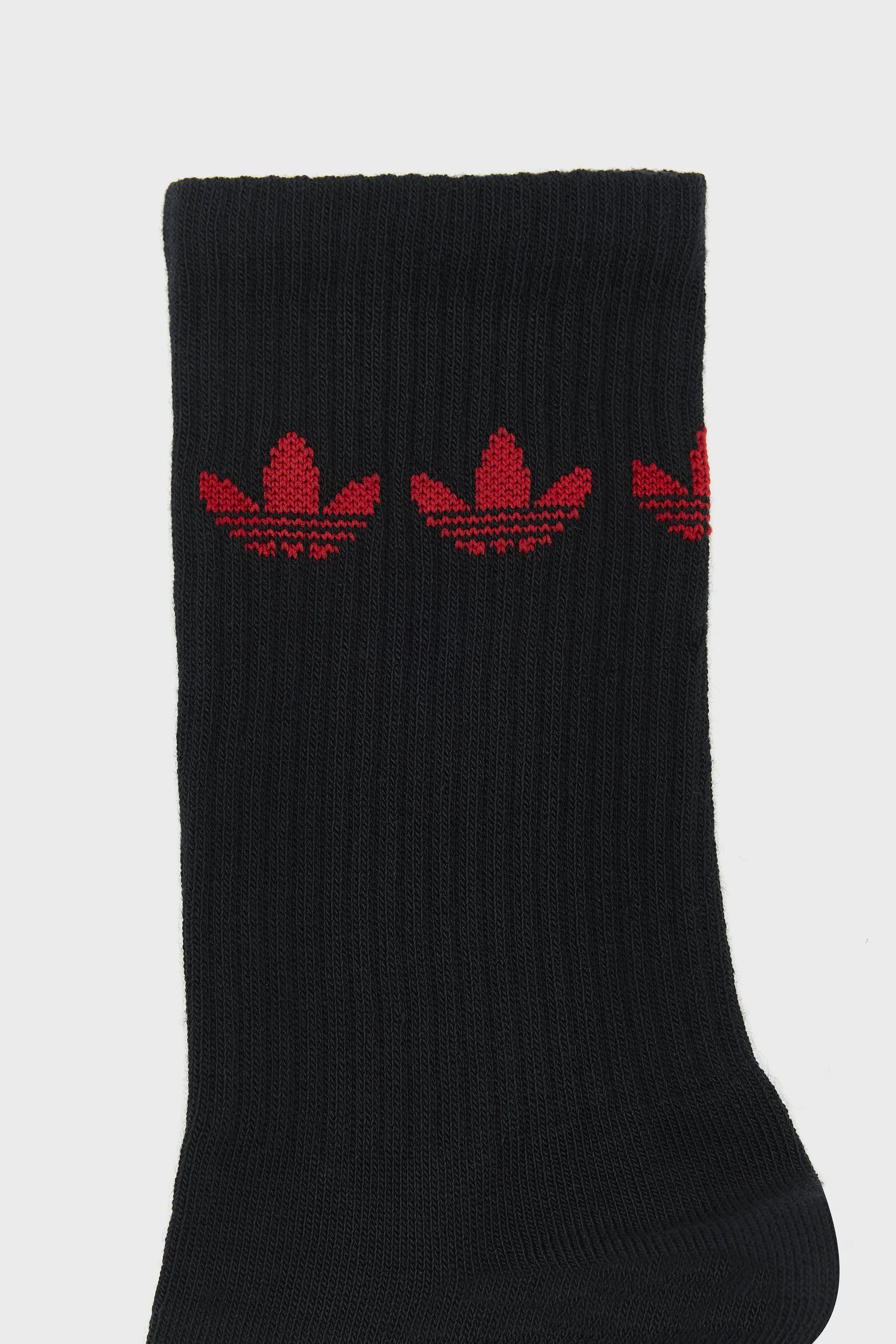 Trefoil Crew Socks for Men  (261 / M / BLACK/WHITE) - Image 8