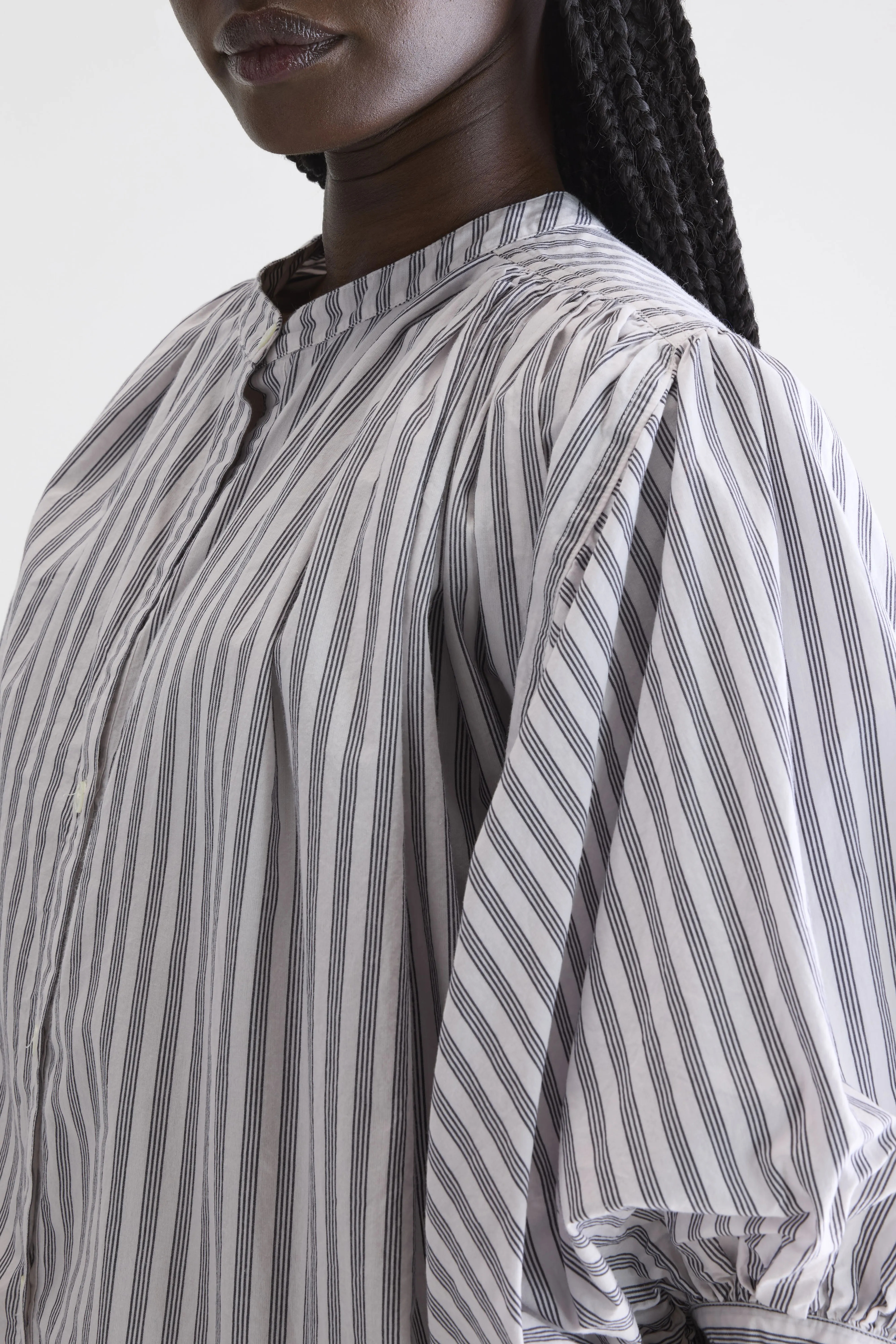 Ink cropped blouse (252 / W / STRIPE A) - Image 5