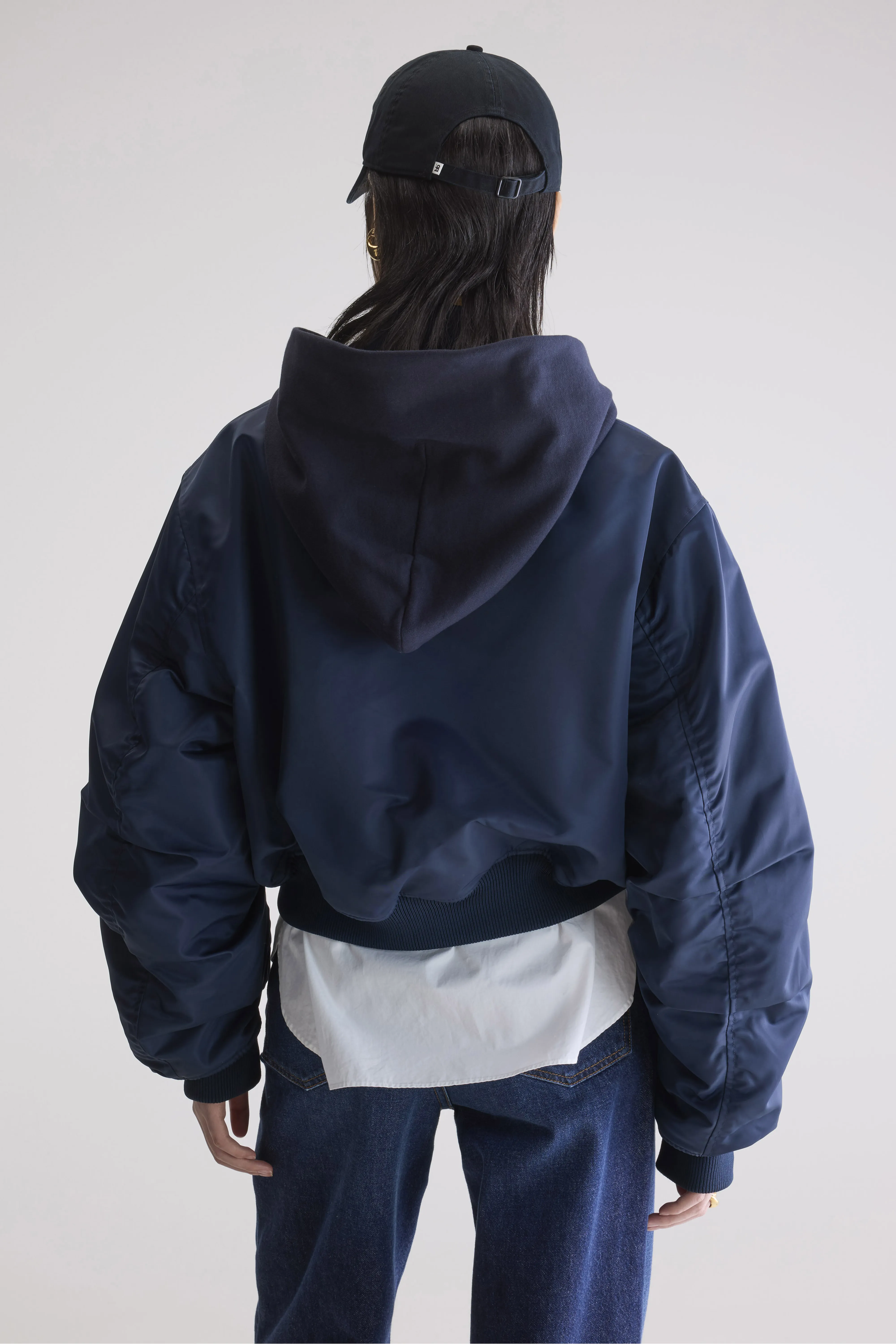 Harty bomber jacket (252 / W / NAVY) - Image 4