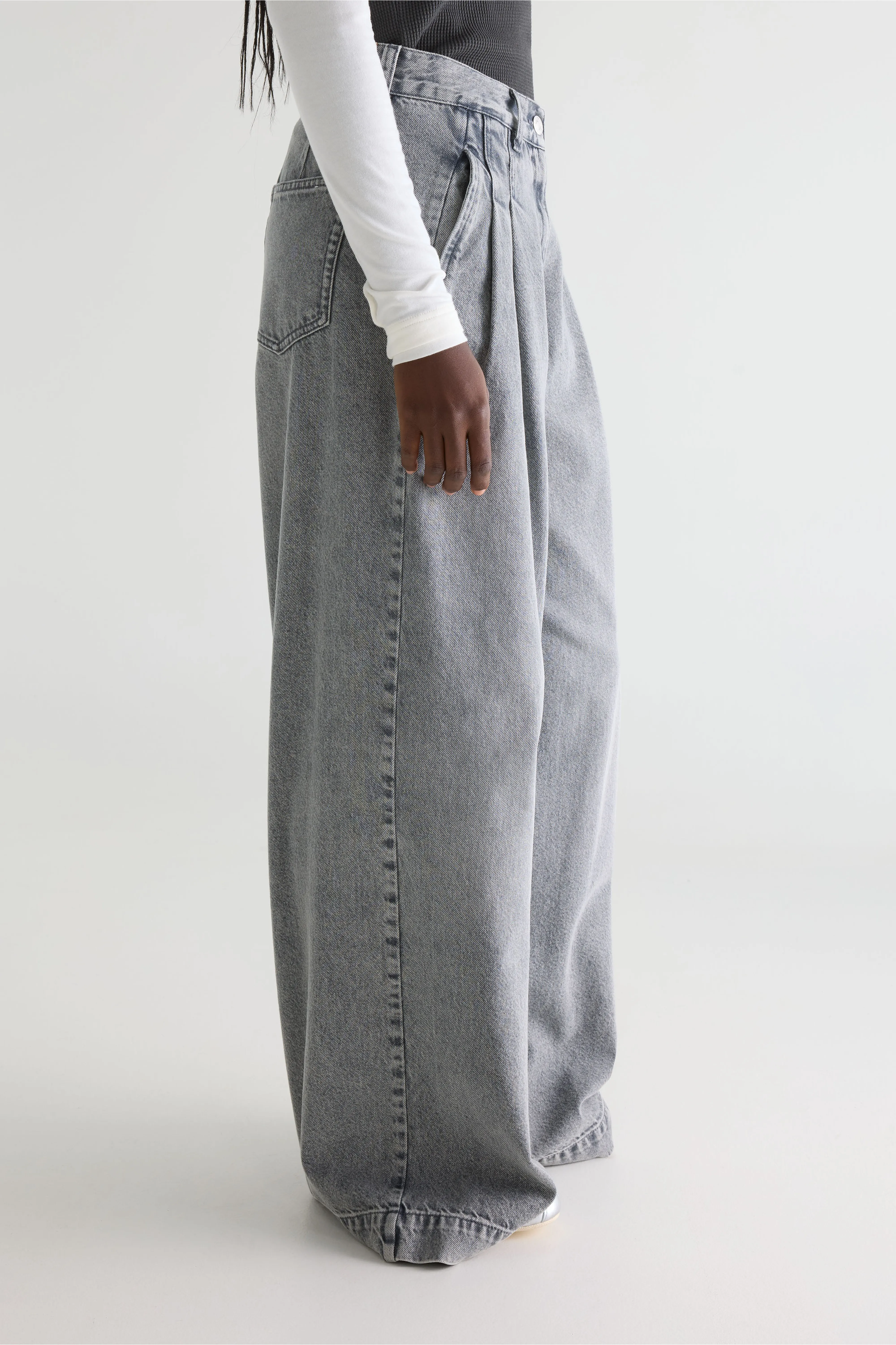 Denim N. 74 super-wide jeans (261 / W / USED GREY) - Image 5