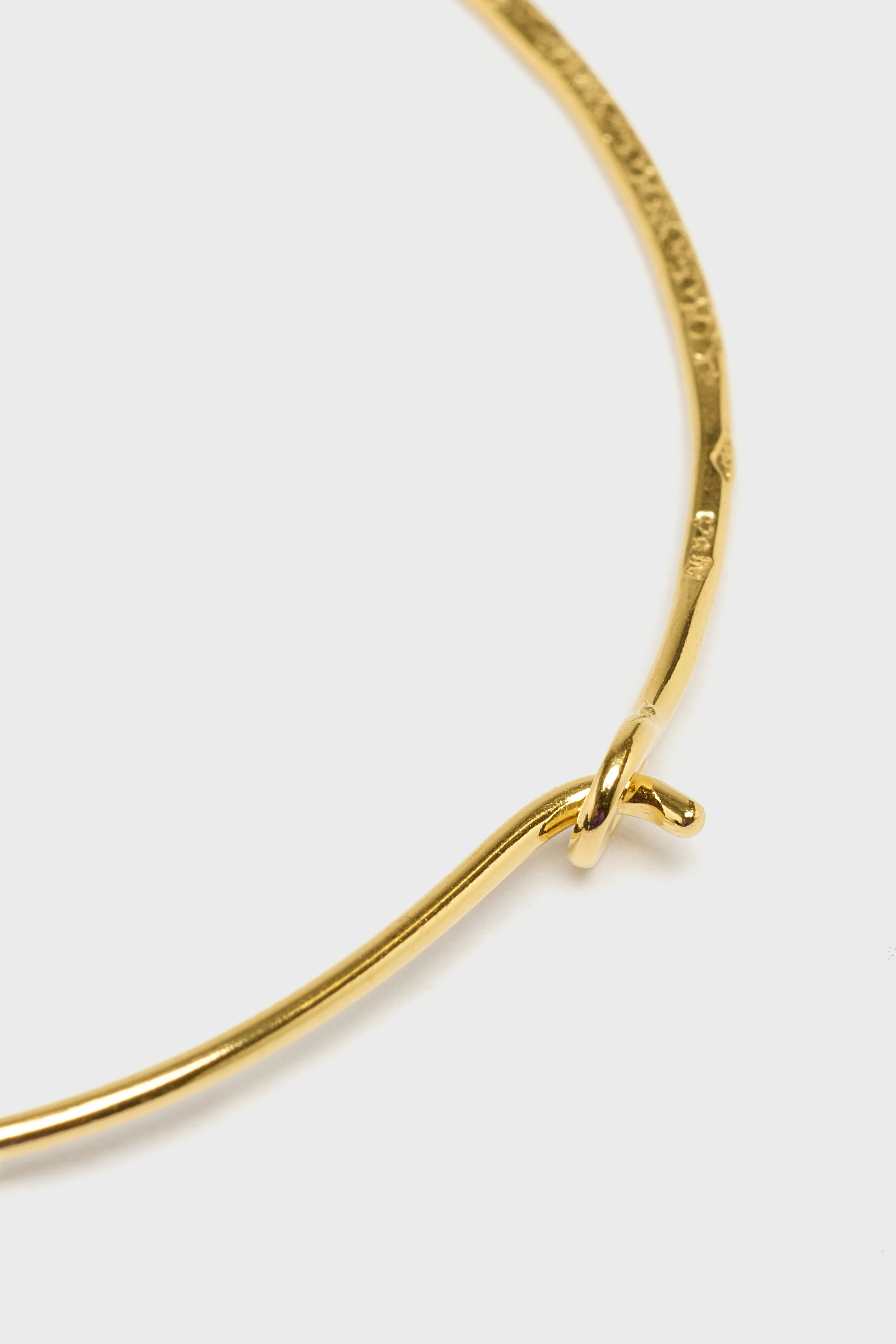 Large Hoop Earrings  (252 / W / GOLD) - Image 4