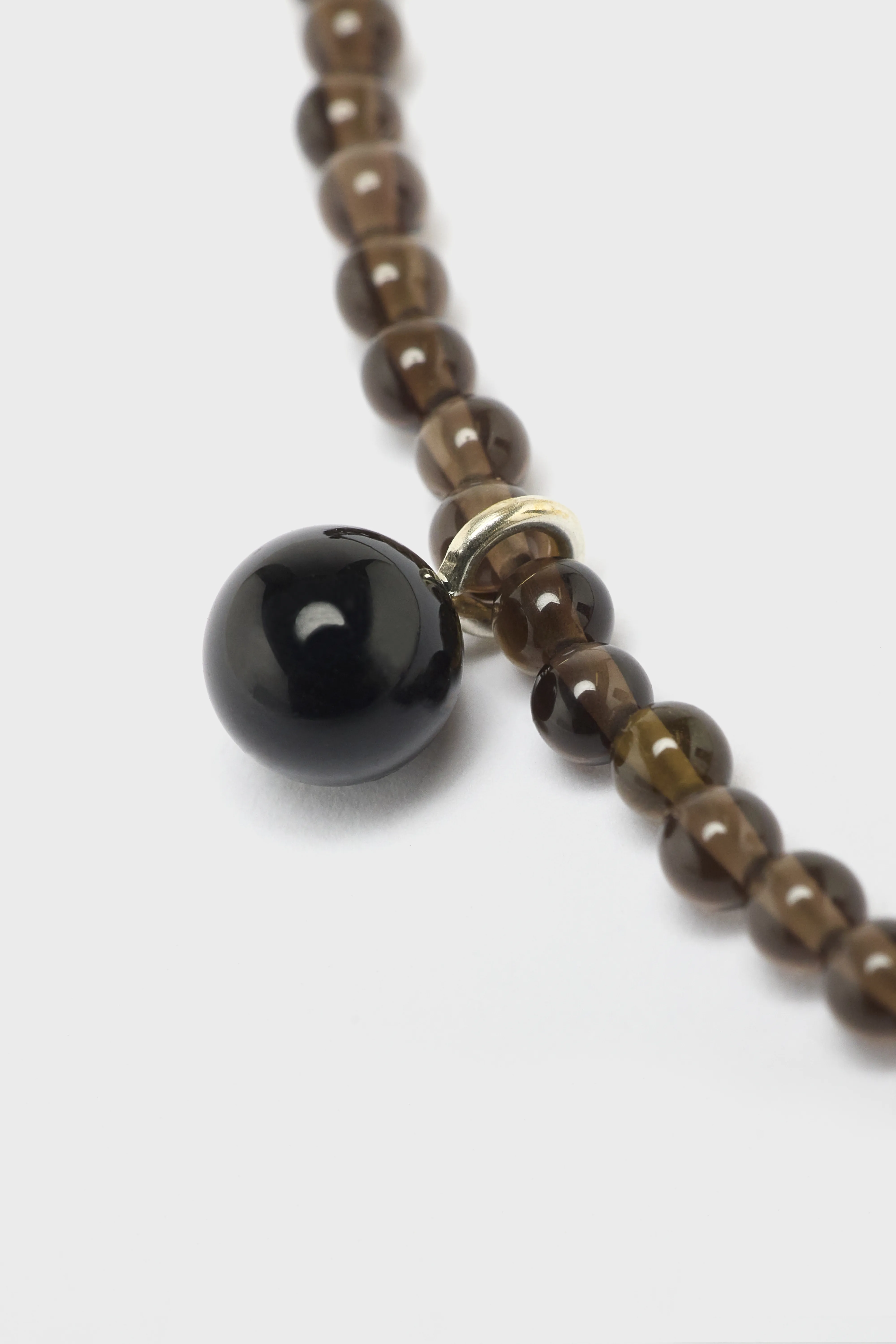 Smoky Tiny Dew Necklace  (252 / W / BLACK) - Image 3