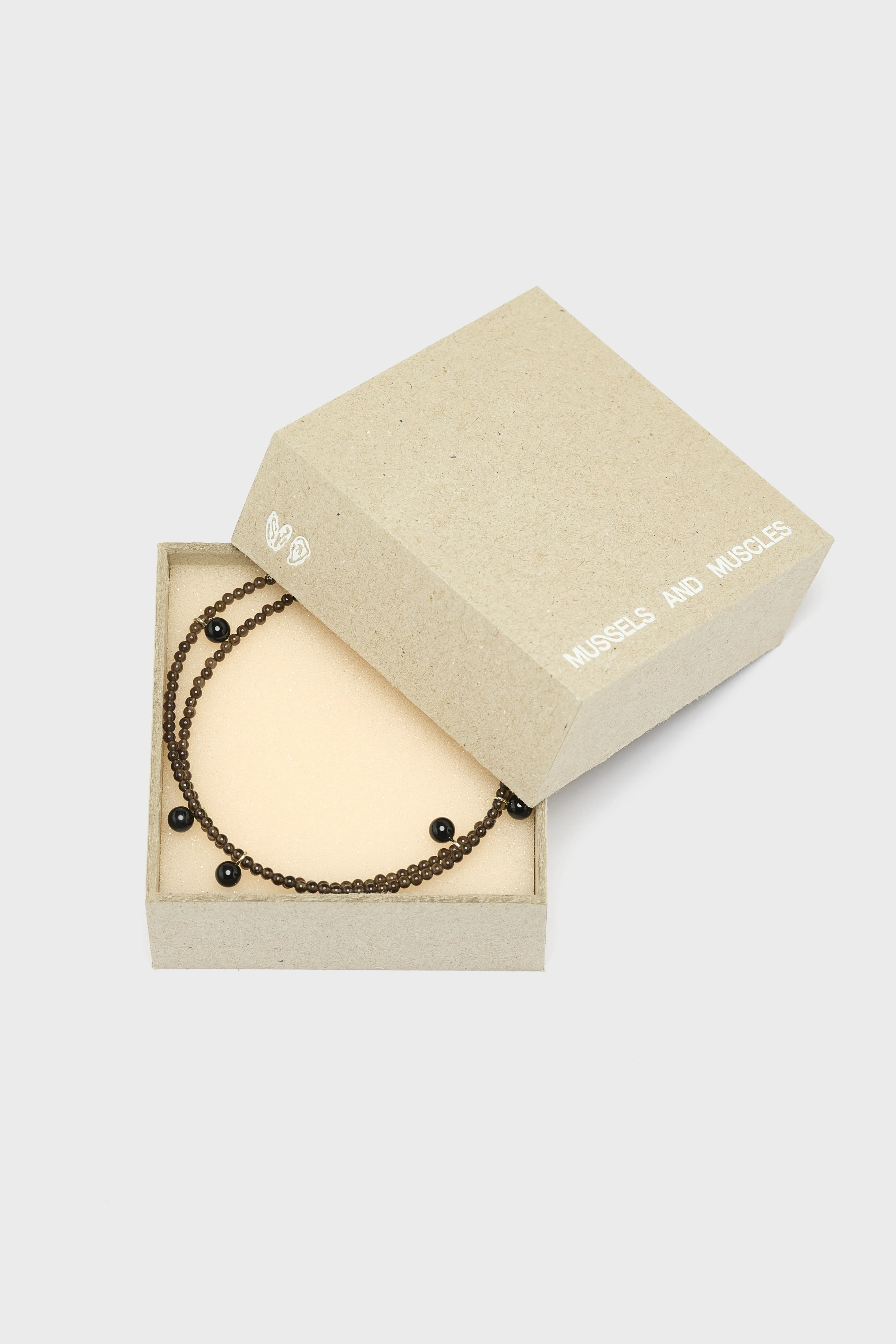 Smoky Tiny Dew Necklace  (252 / W / BLACK) - Image 5