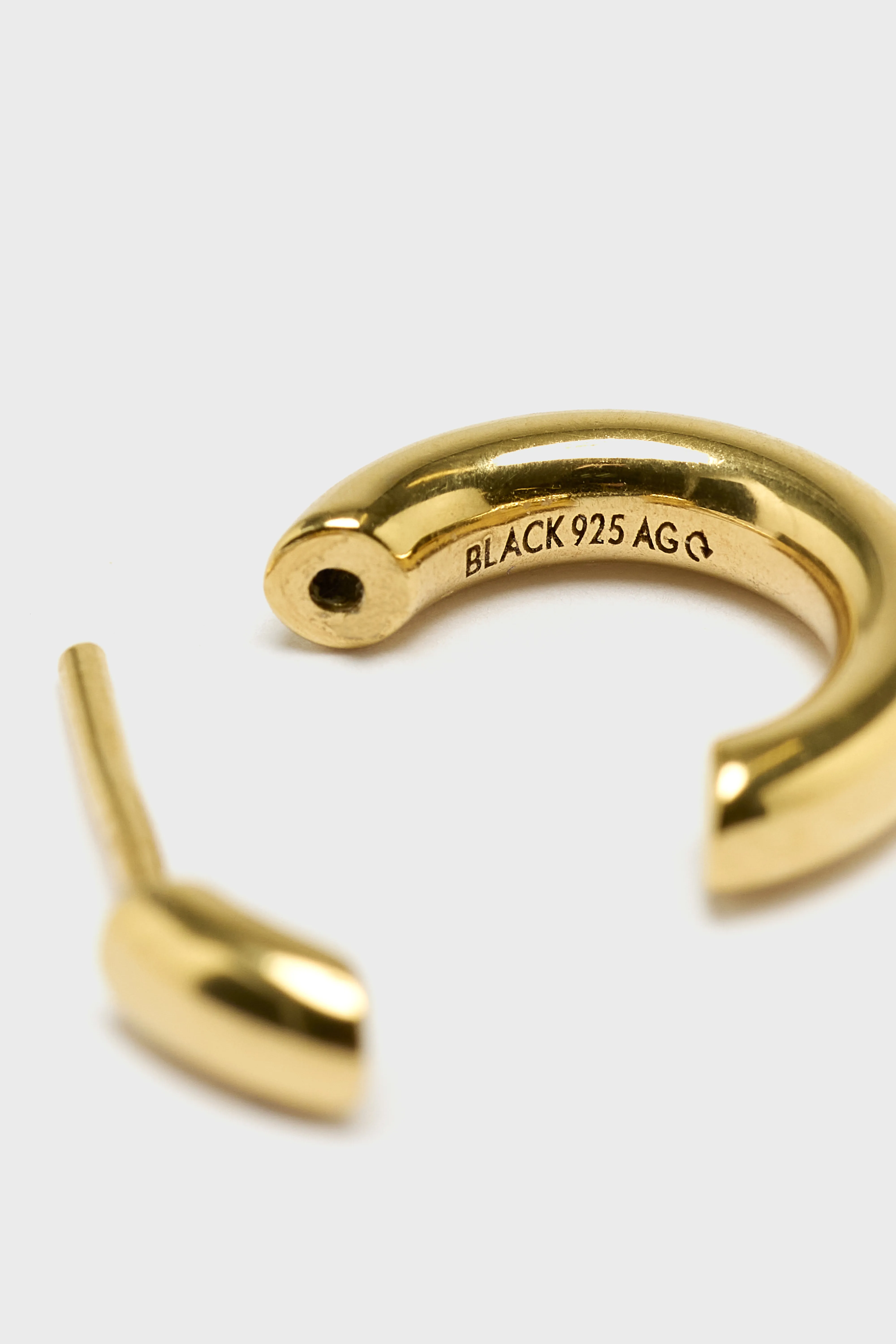 Disrupted 14 Hoop Earring (242 / W / GOLD) - Image 5