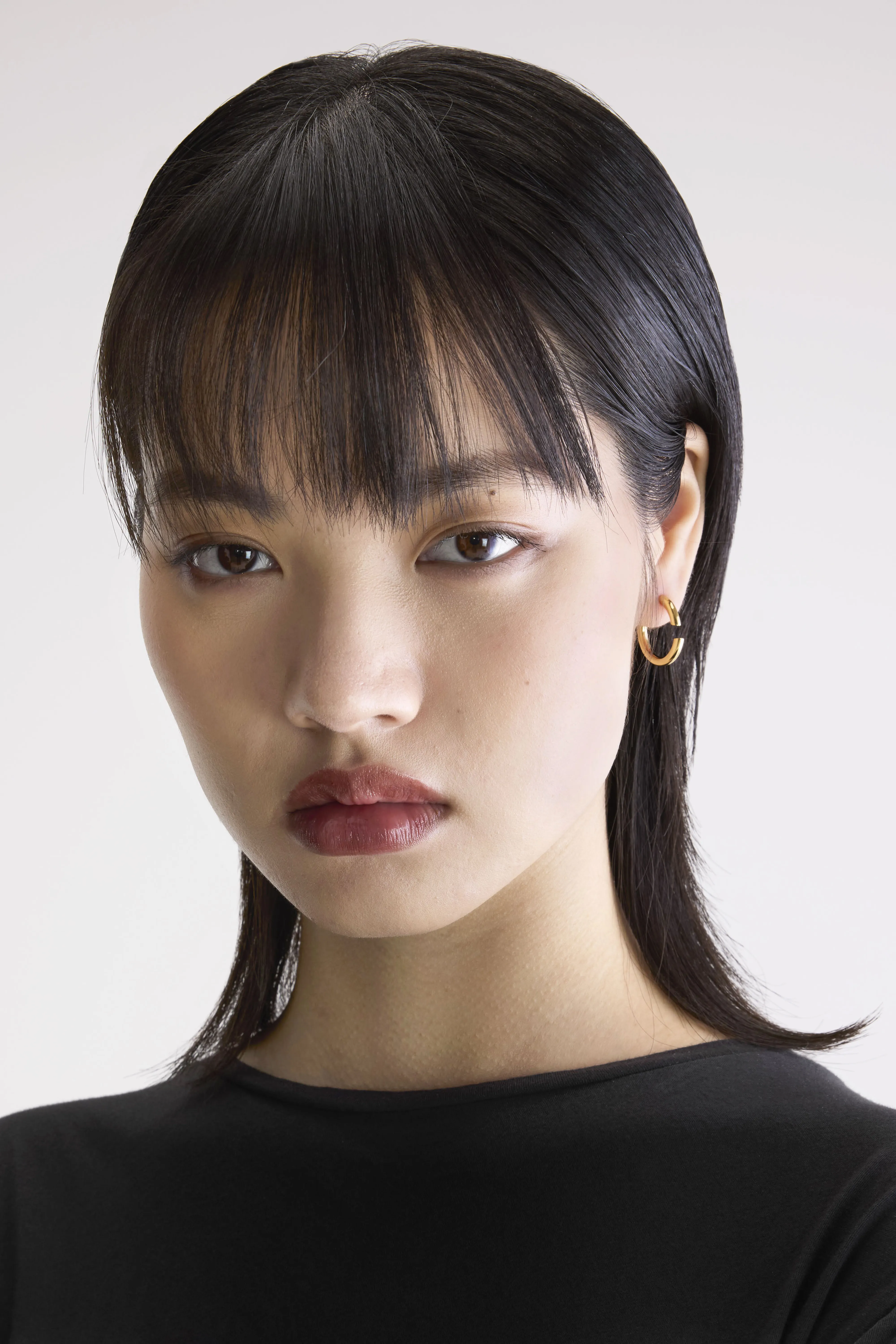 Disrupted 22 Hoop Earring (242 / W / GOLD) - Image 3