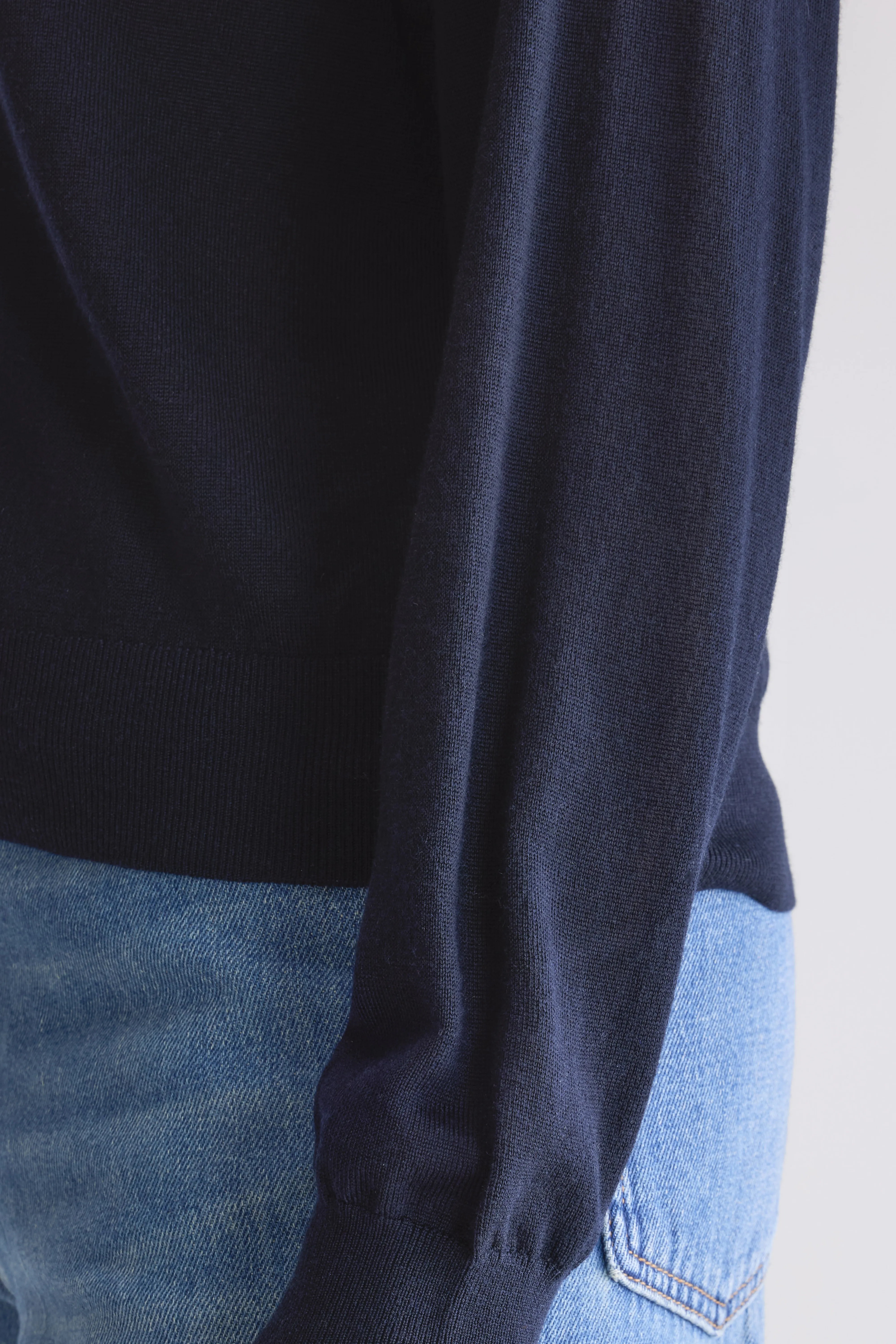 Delen classic crewneck sweater (252 / W / NAVY) - Image 6