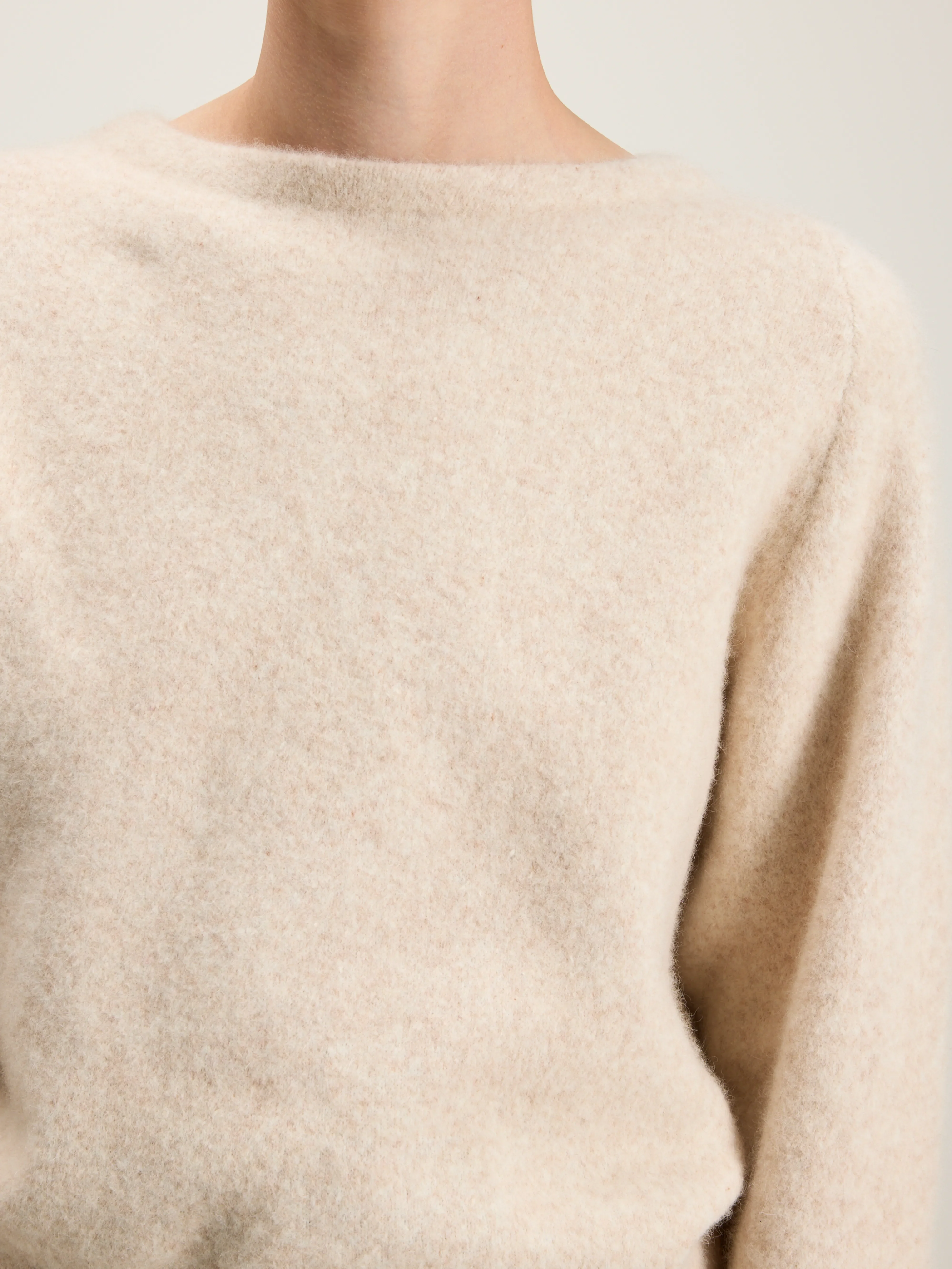Deros round-neck sweater (242 / W / CREAM) - Image 5