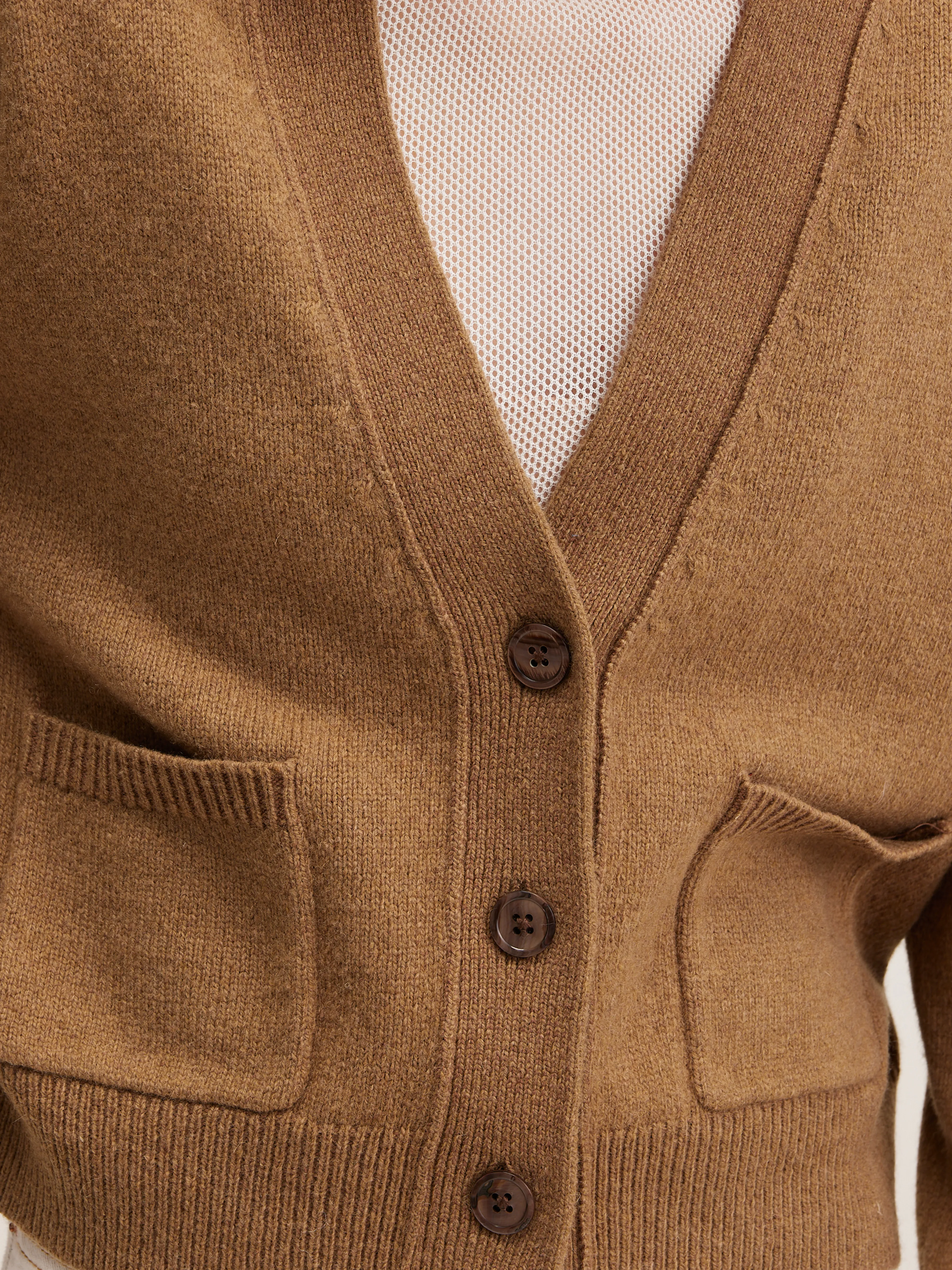 Gaddin boxy cardigan (242 / W / TAN) - Image 5