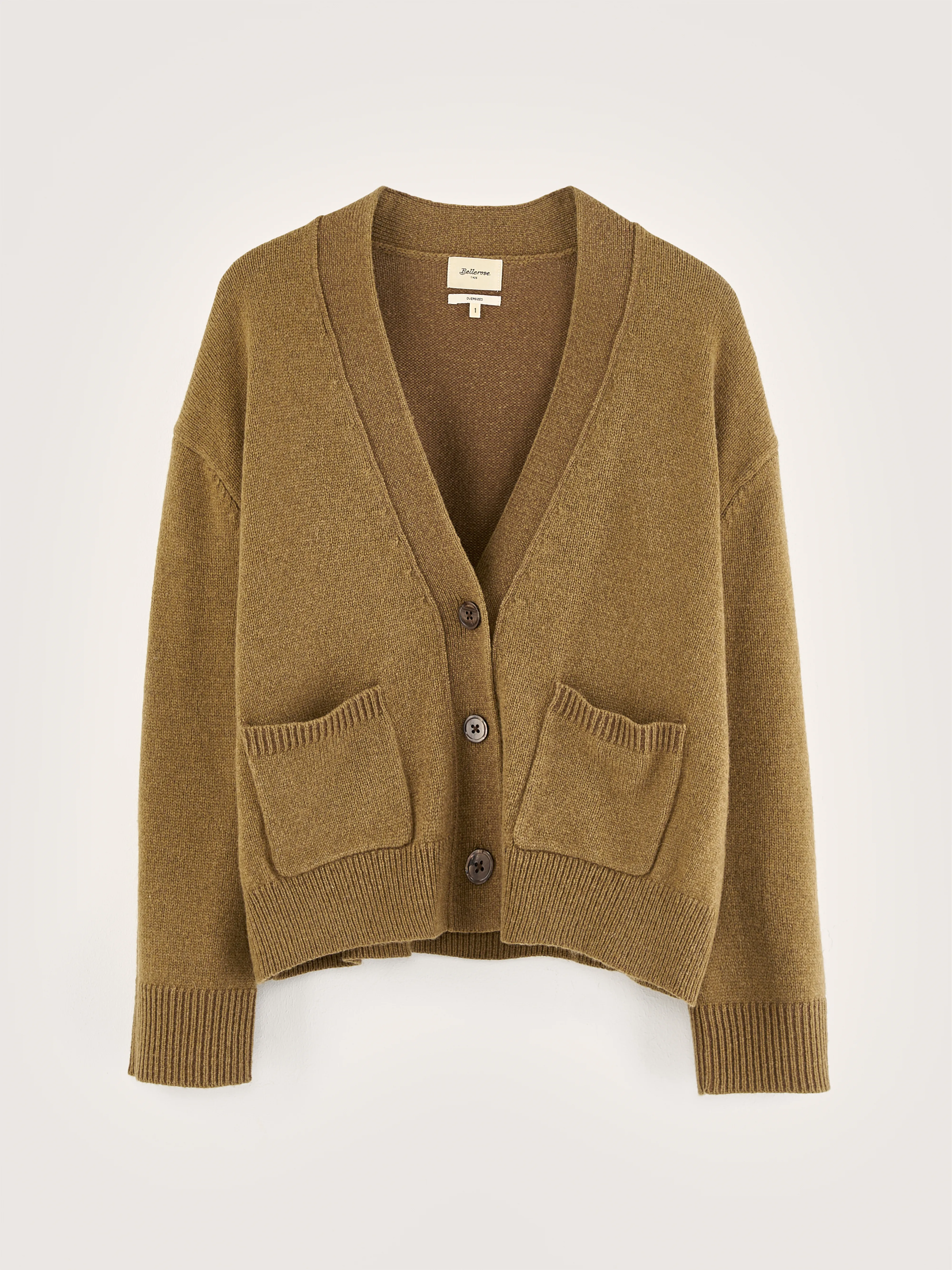 Gaddin boxy cardigan (242 / W / TAN) - Image 7