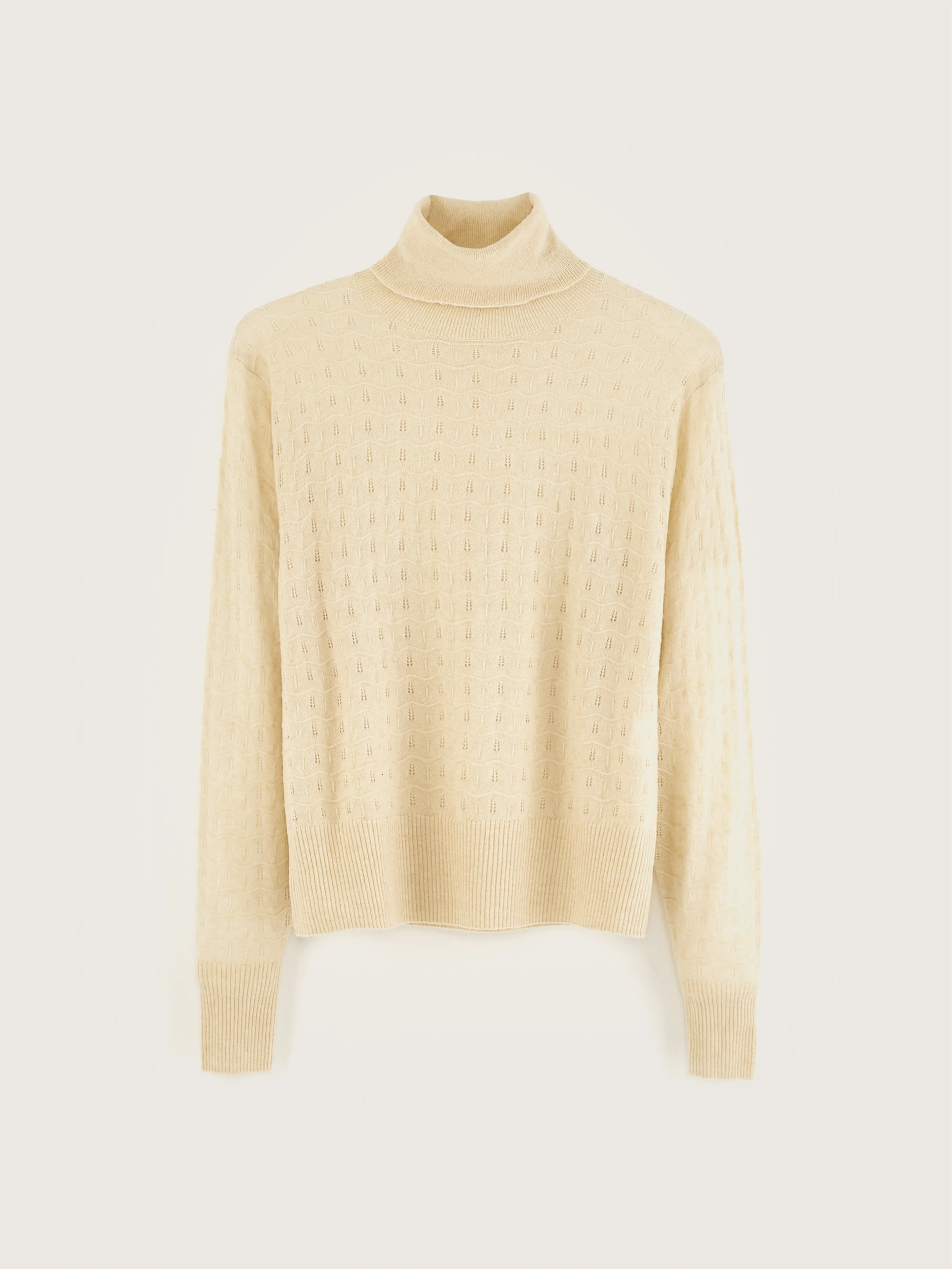 Run turtleneck sweater (242 / W / CREAM) - Image 7