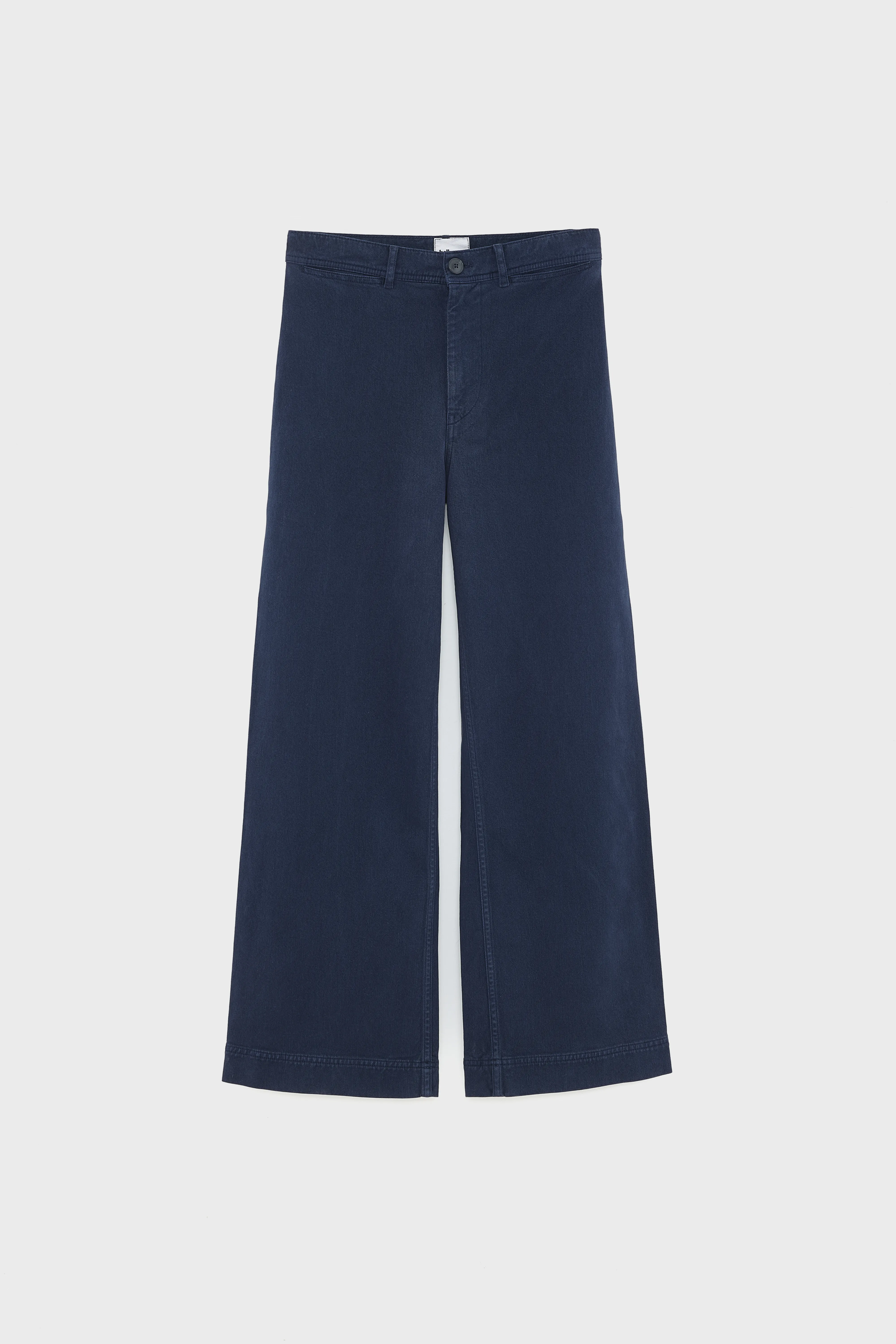 Lottie wide trousers (252 / W / NAVY) - Image 8