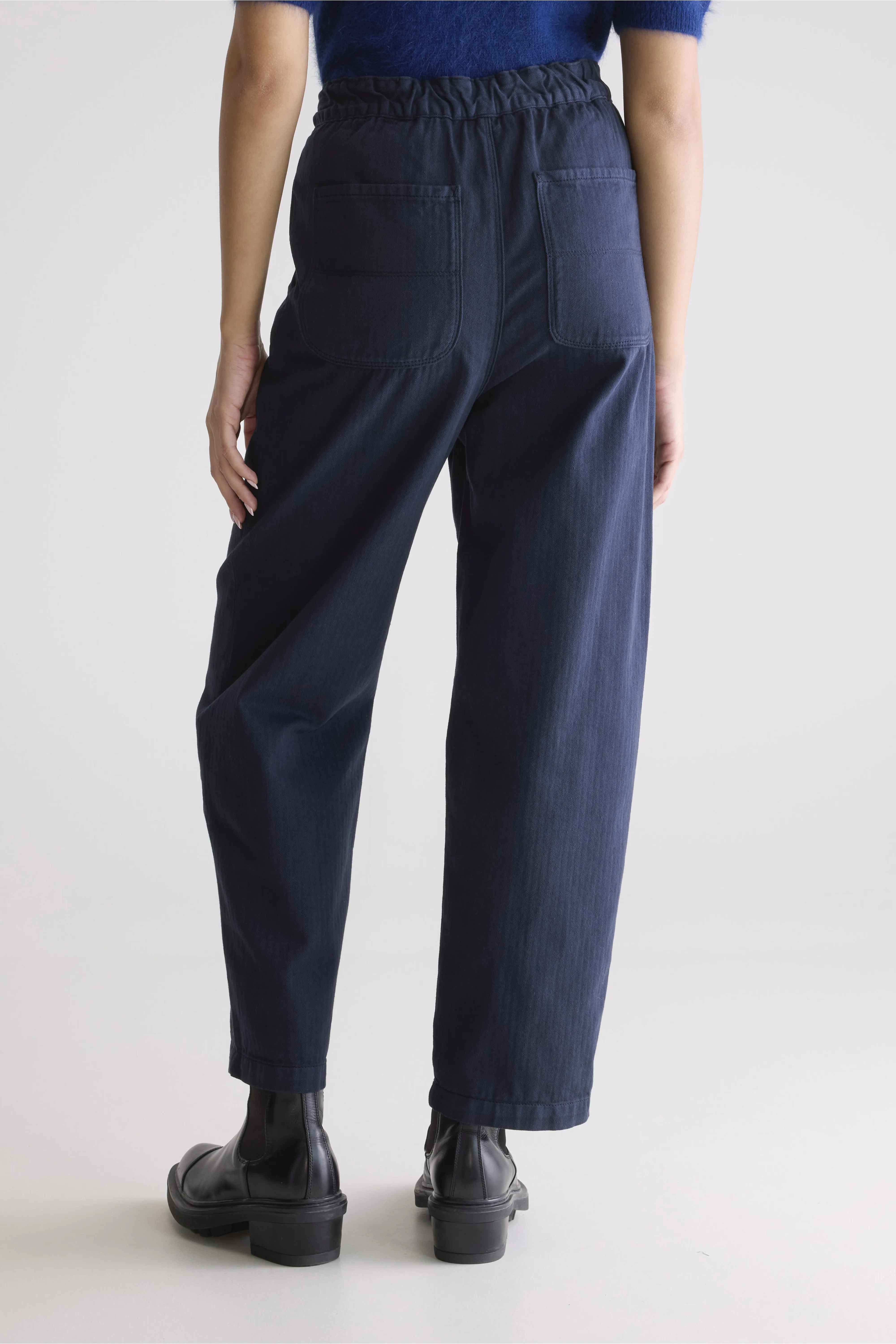 Pasop relaxed trousers (252 / W / NAVY) - Image 4