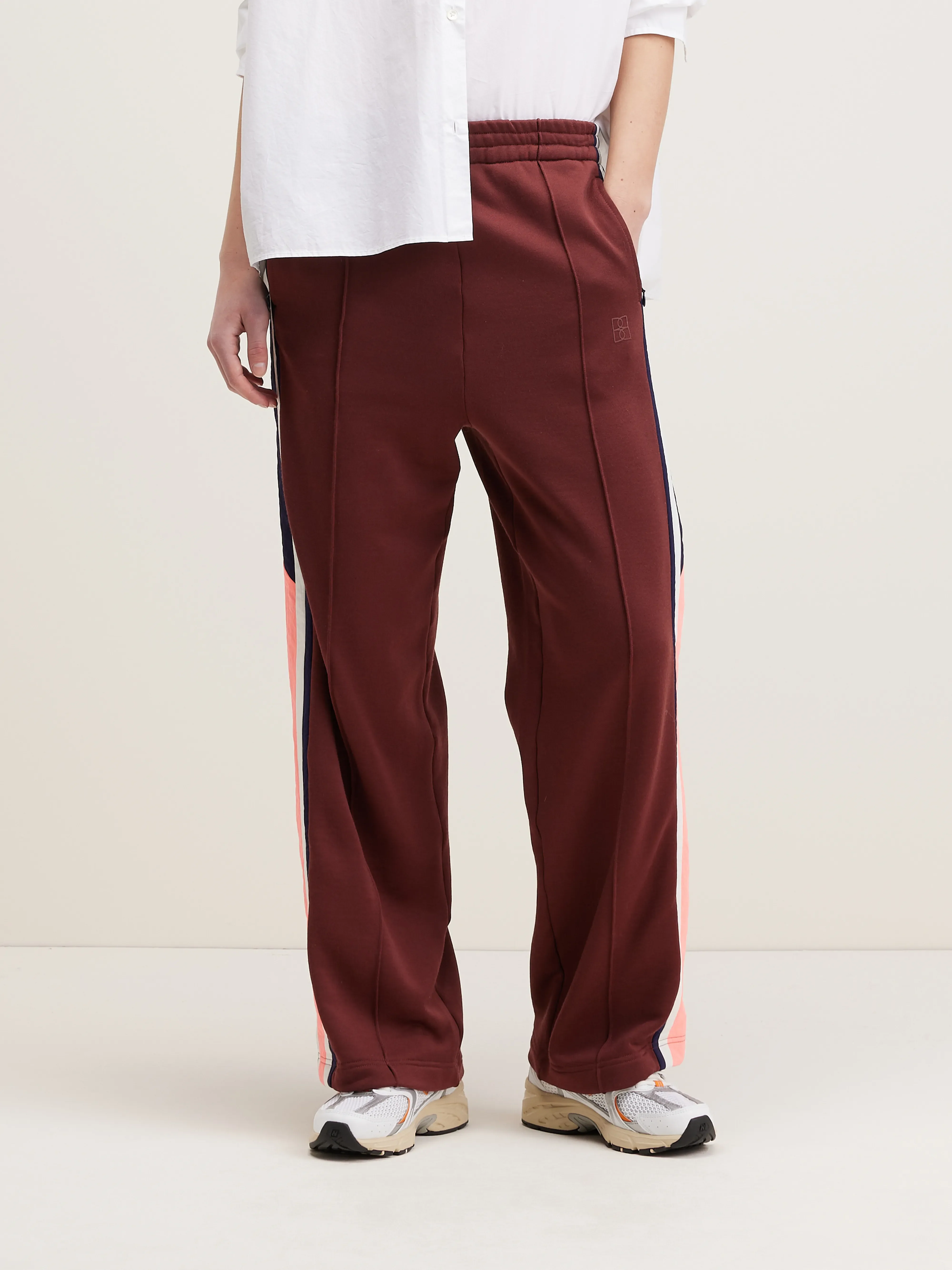 Tania wide track trousers (242 / W / GRENAT) - Image 3