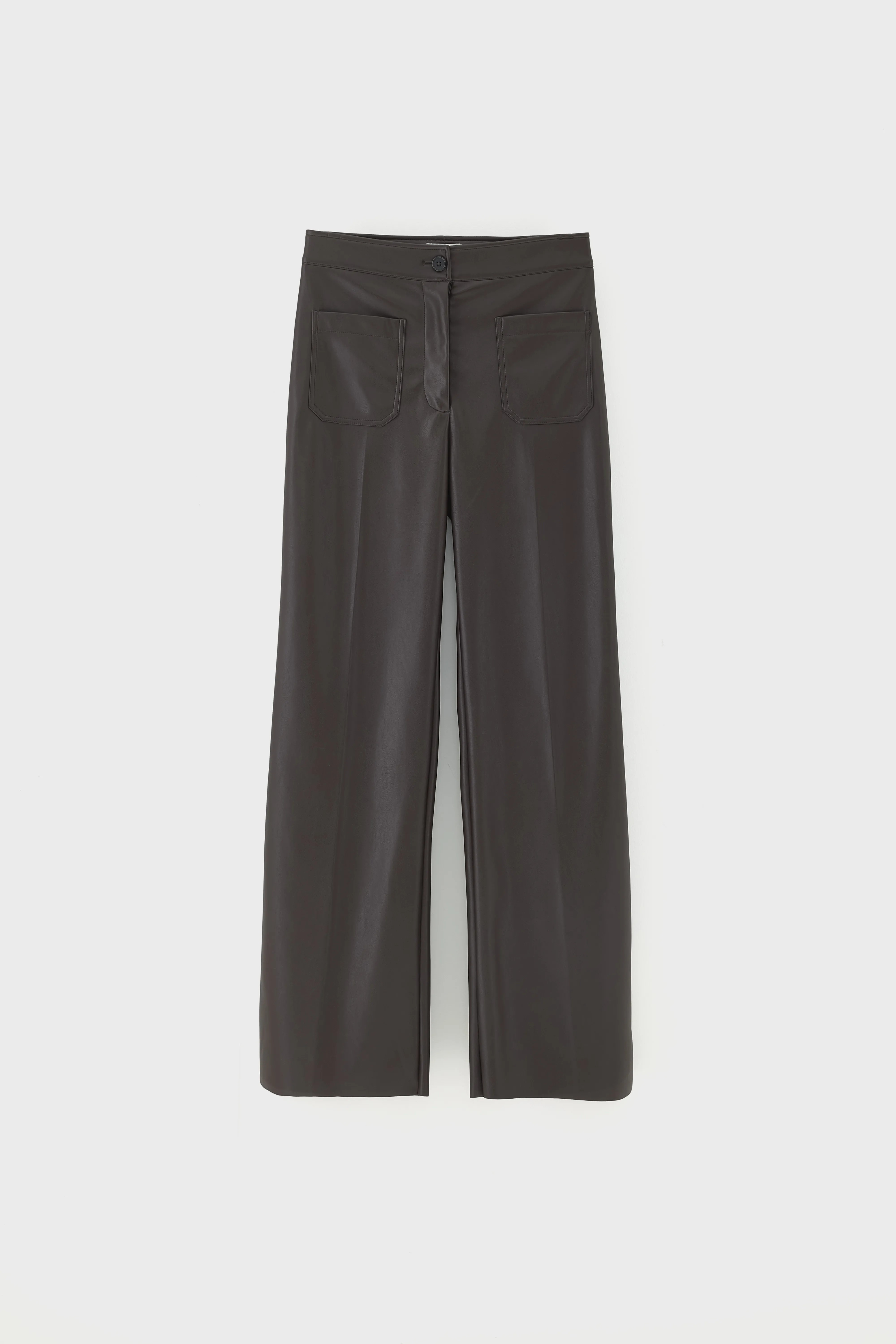 Vinj faux-leather trousers (261 / W / DARK ROAST) - Image 8