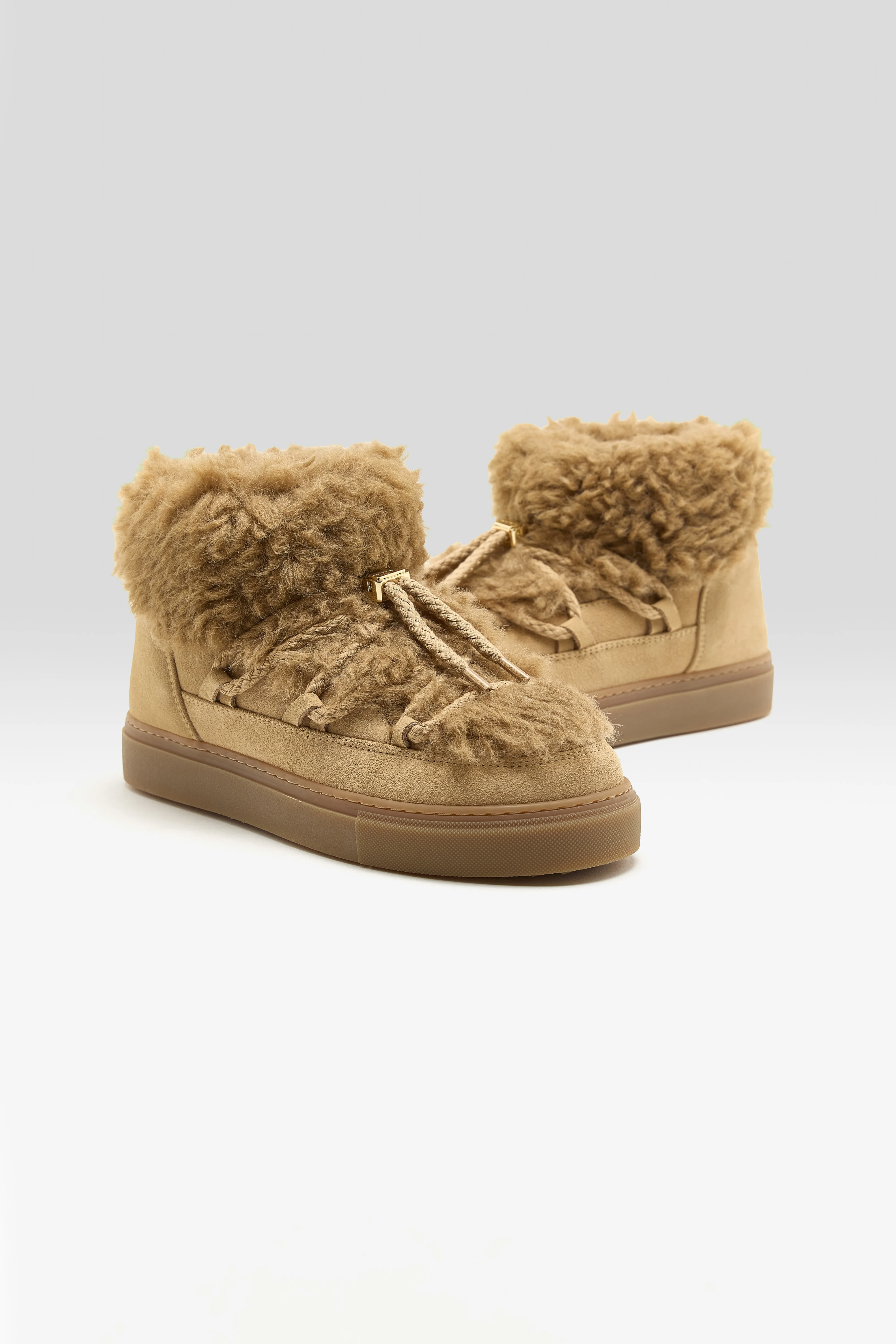 Teddy Low Boots (252 / W / BEIGE) - Image 3