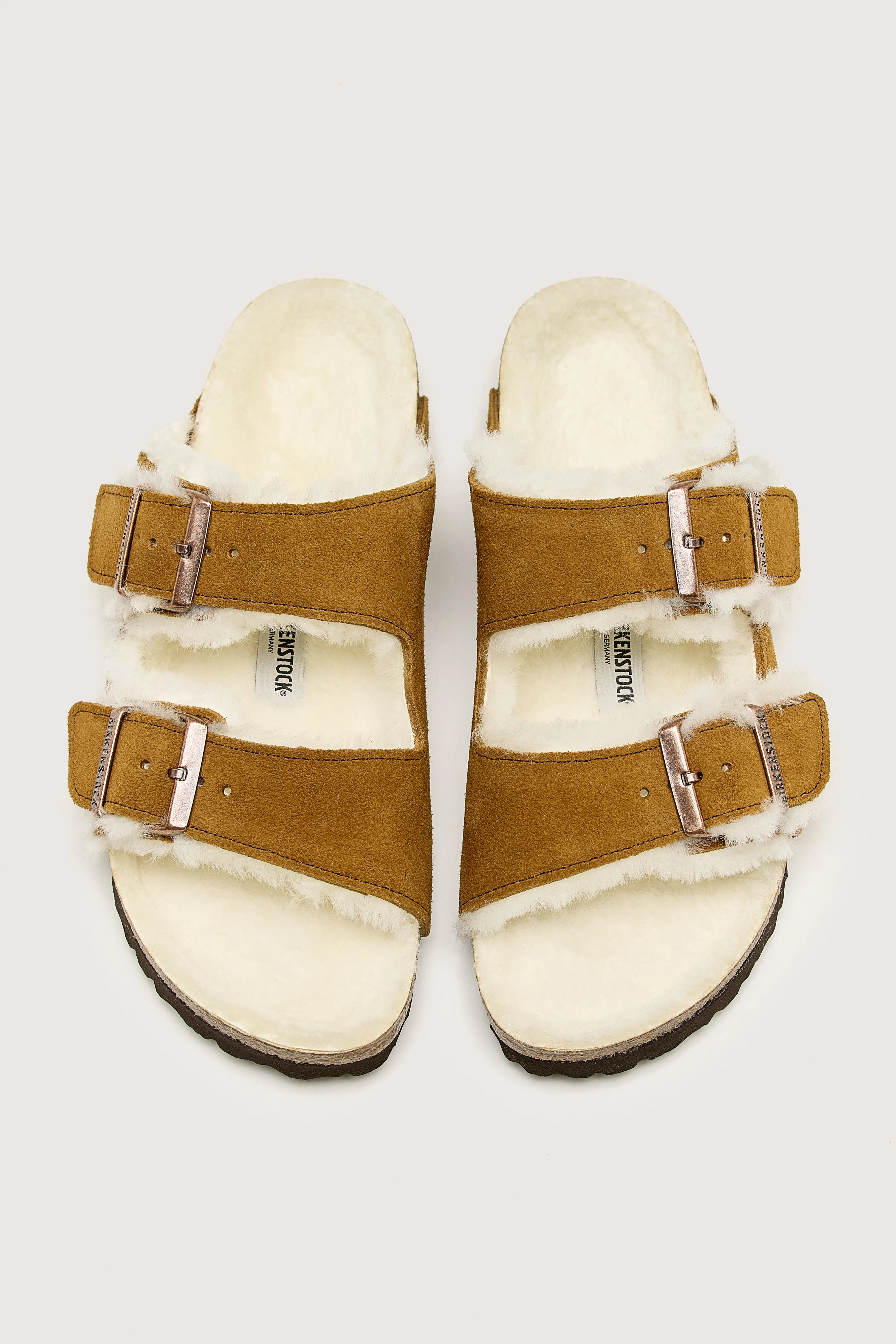 Arizona Shearling Sandals (242 / W / TAN) - Image 4