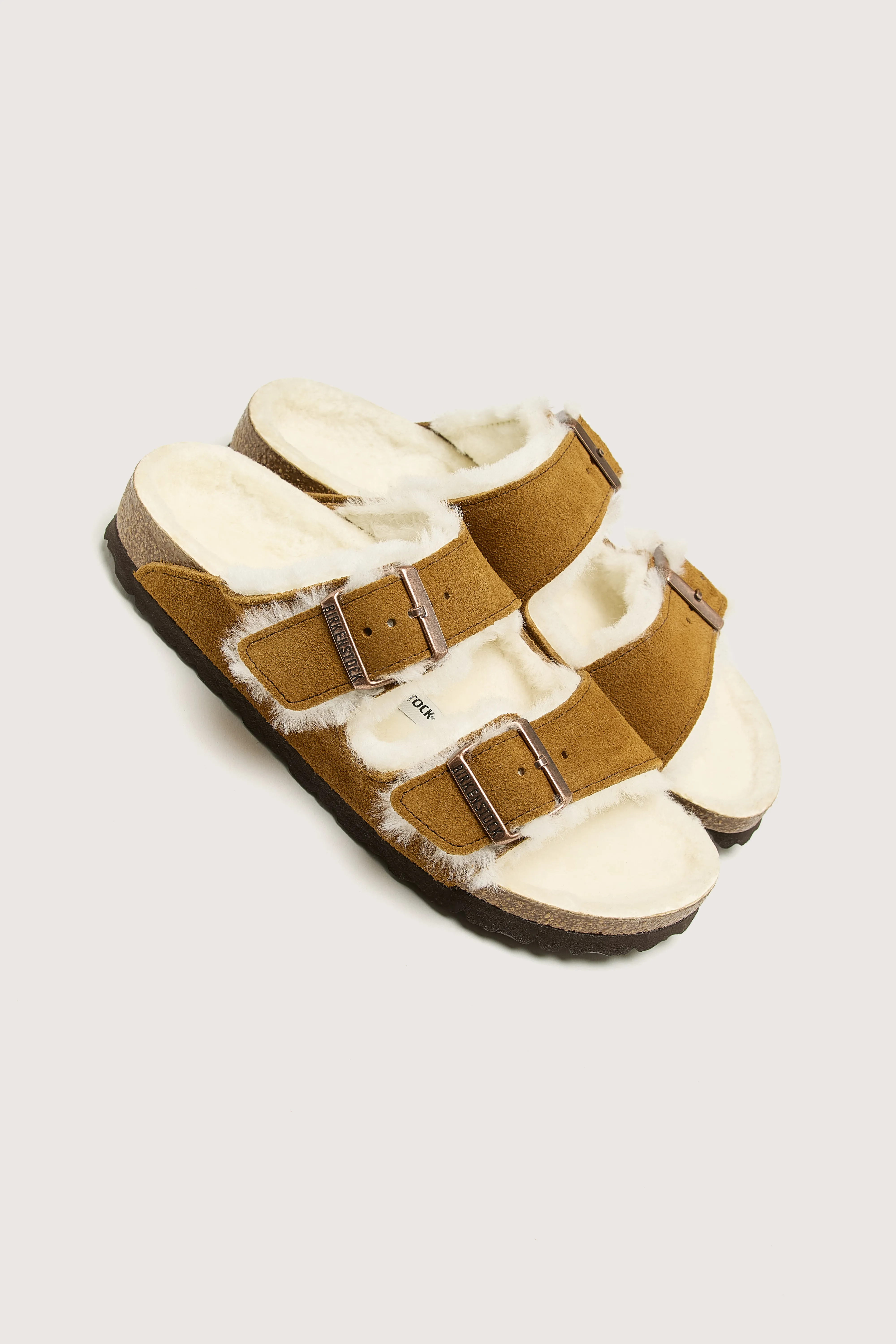 Arizona Shearling Sandals (242 / W / TAN) - Image 7
