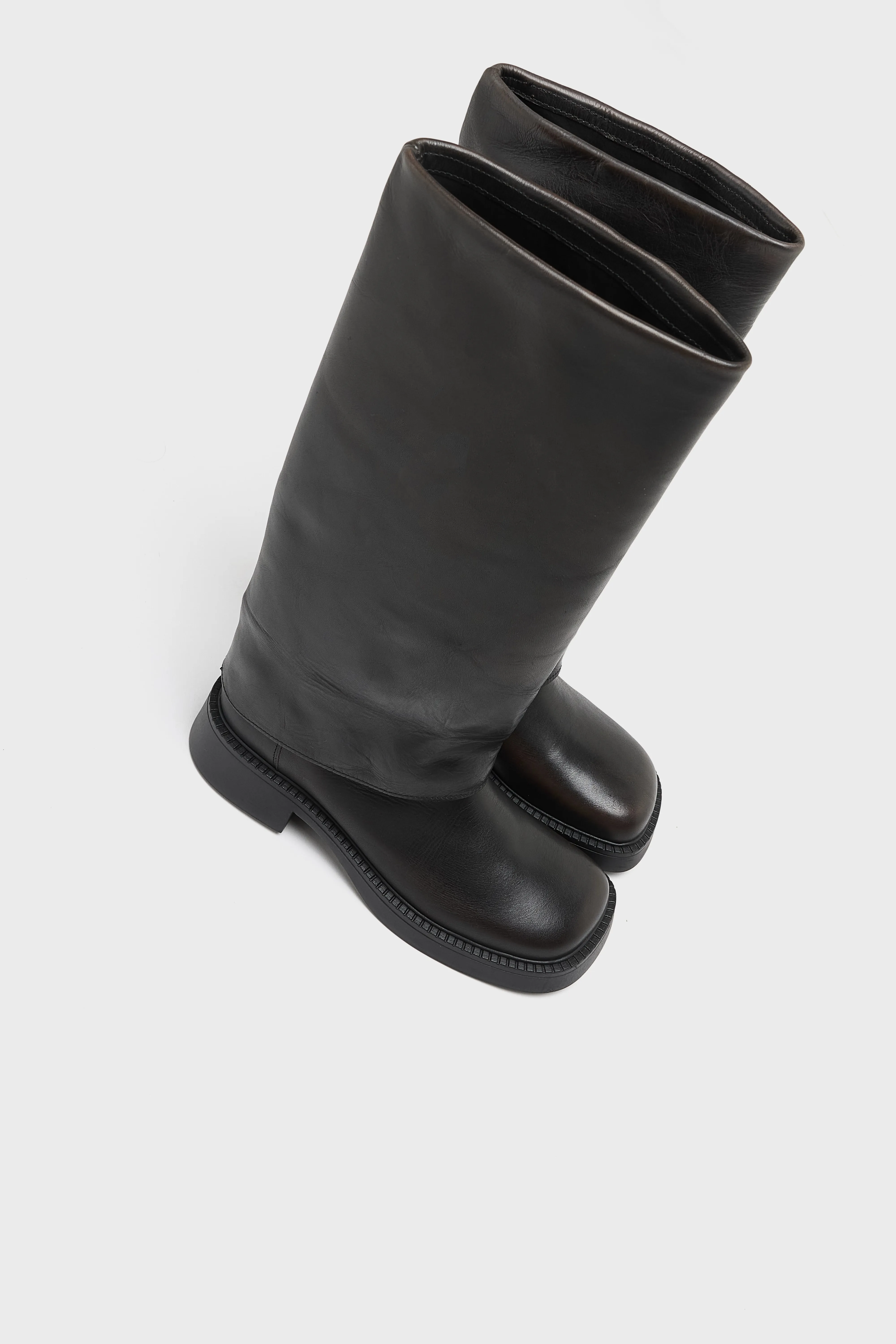 Leala Brushed Leather Boots  (252 / W / BLACK) - Image 7