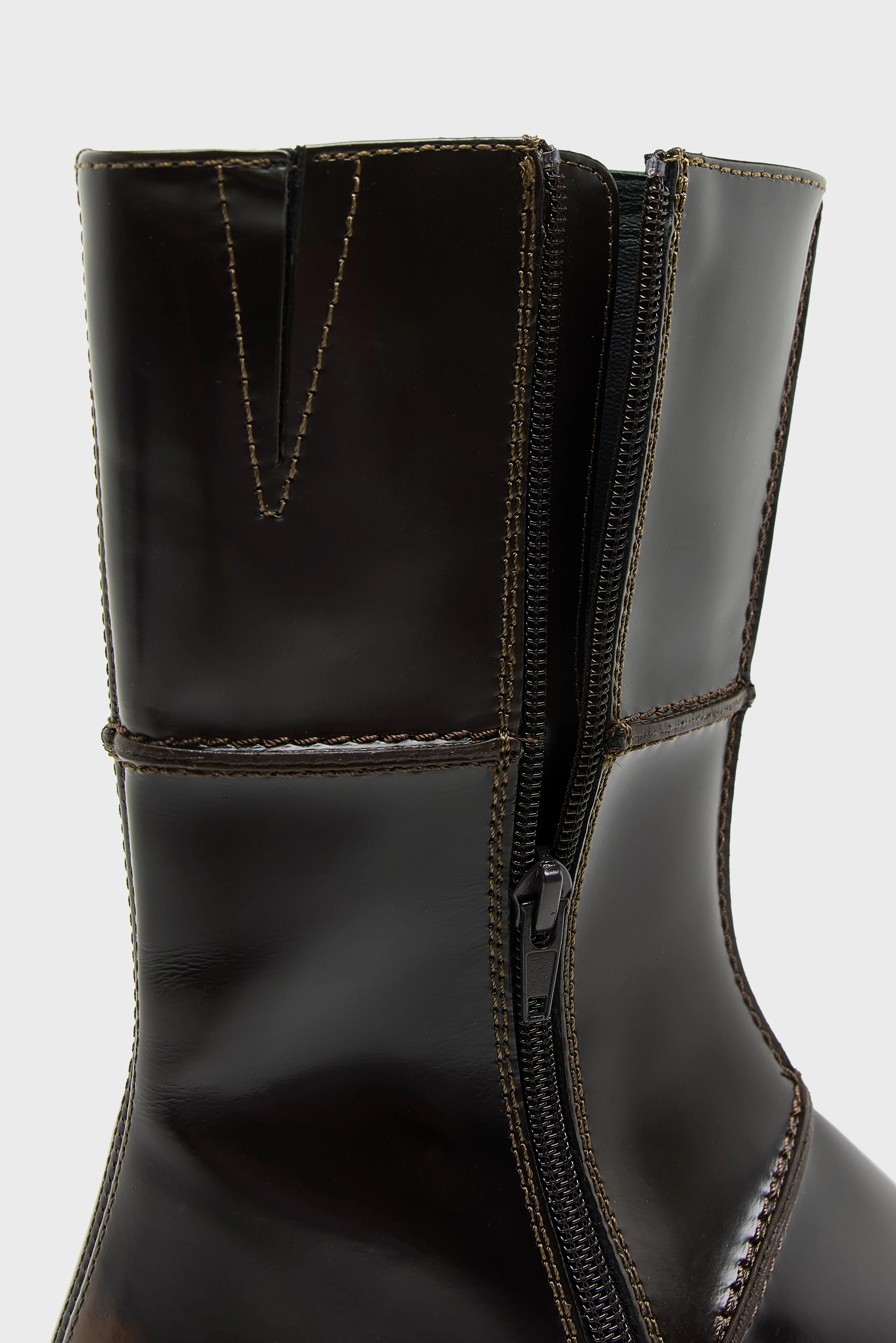 Dahlia Dark Brown Ankle Boots  (252 / W / BROWN) - Image 6