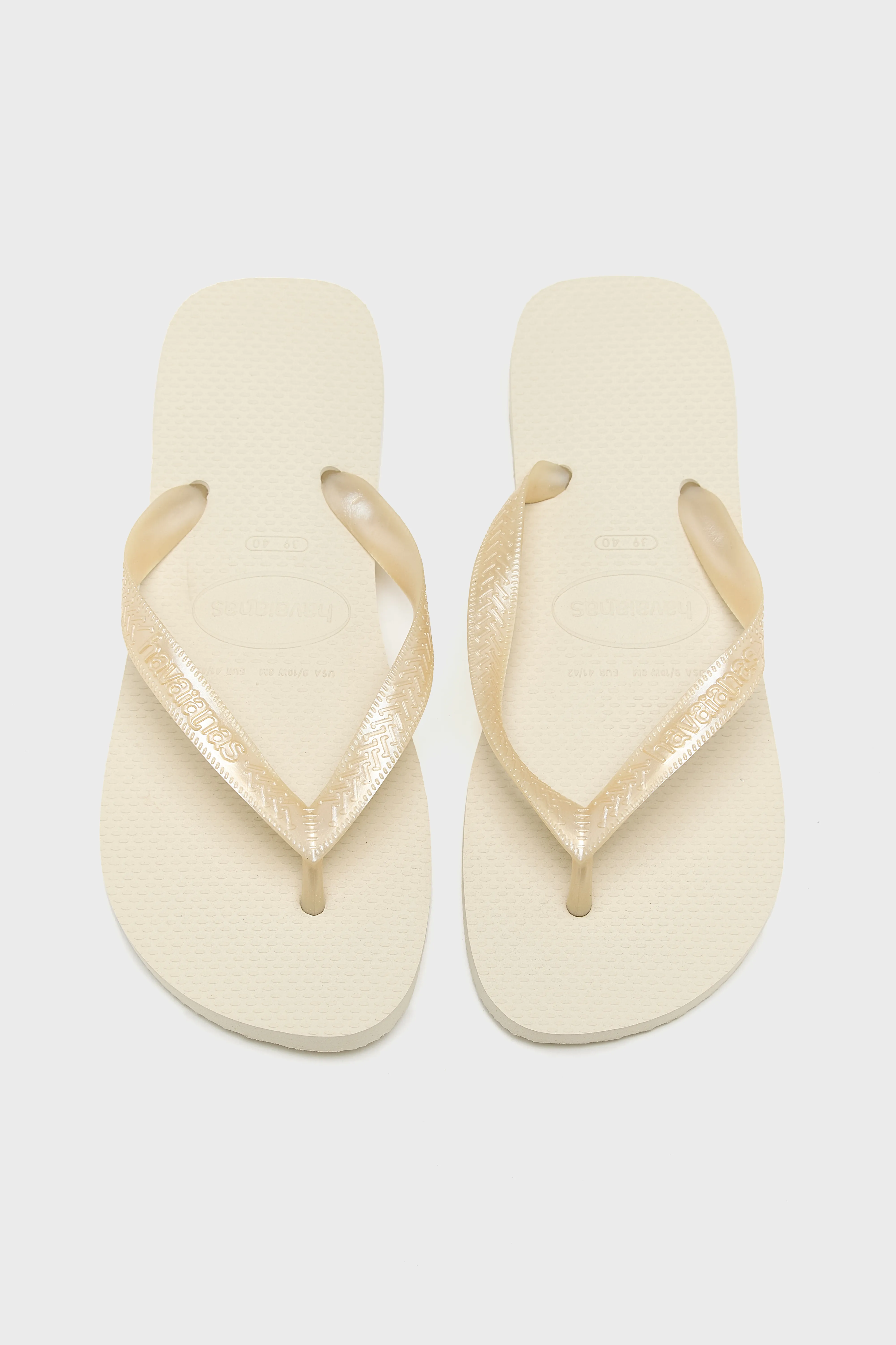 Top Senses Flip Flops for Women  (251 / W / ECRU) - Image 4